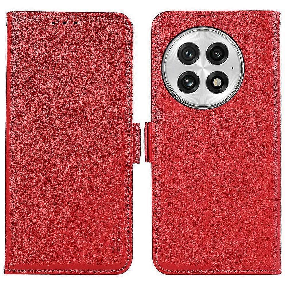 Case for OnePlus 13 Litchi Texture Leather RFID Blocking Phone Cover