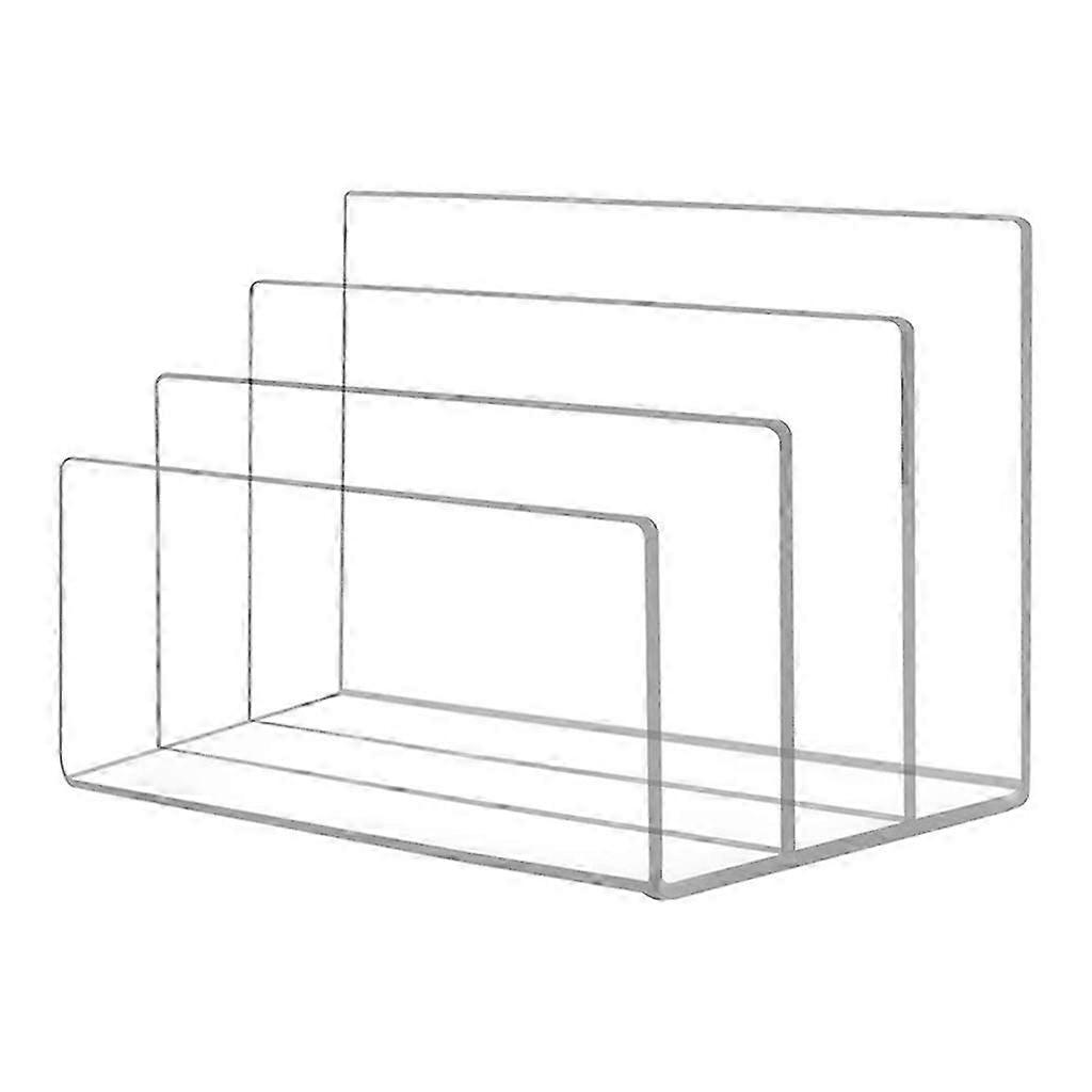 1 Pz Elegante Acrilico Acrilico Organizzatore di File Documenti/Lettera/Libri Storage Holderr--