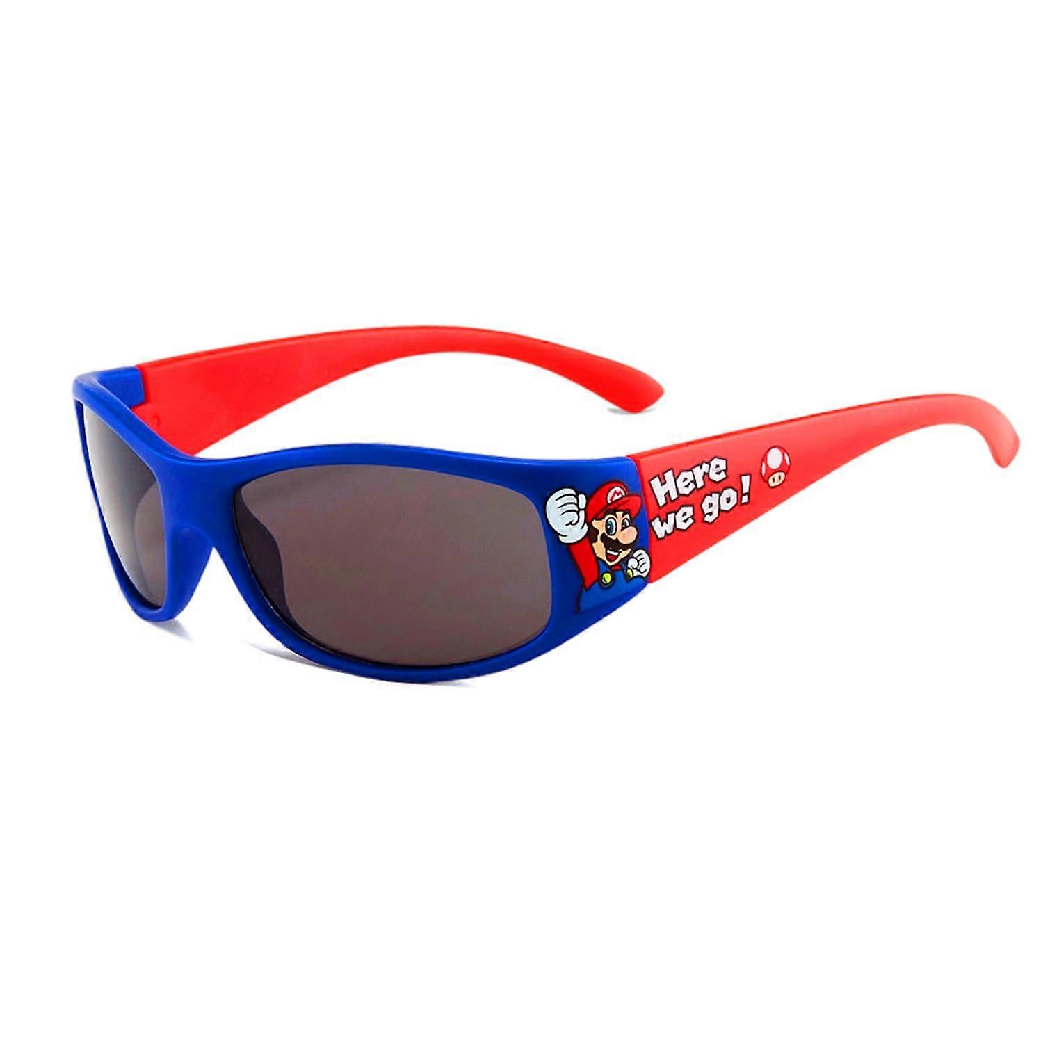 Sunglasses Mario Model, Polycarbonate Lenses, Black Frame, UV Protection