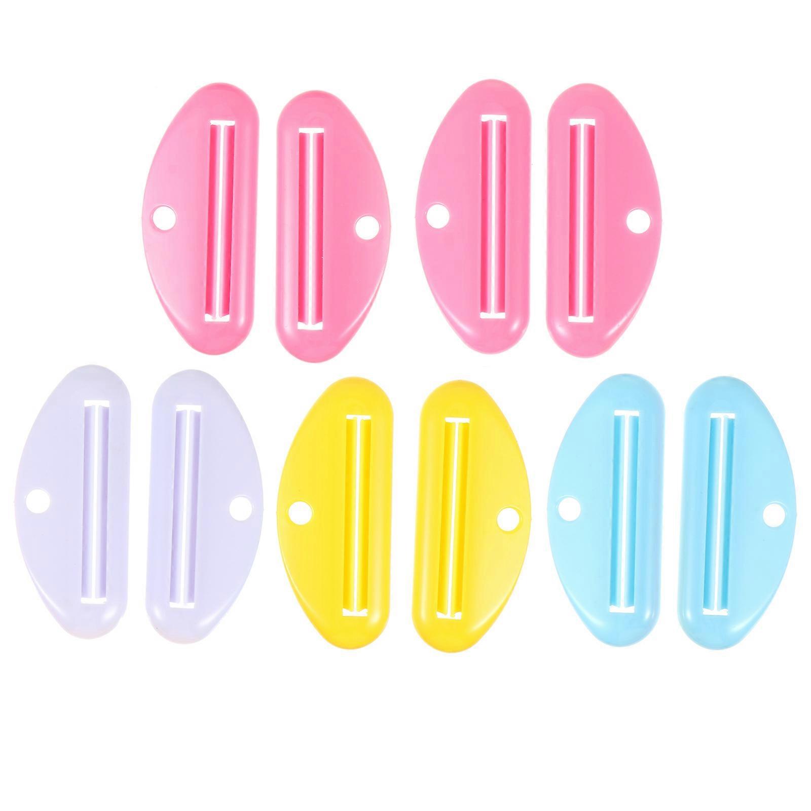Toothpaste Tube Squeezer Made of ABS for Easy and Use Assorted Color 10pcs