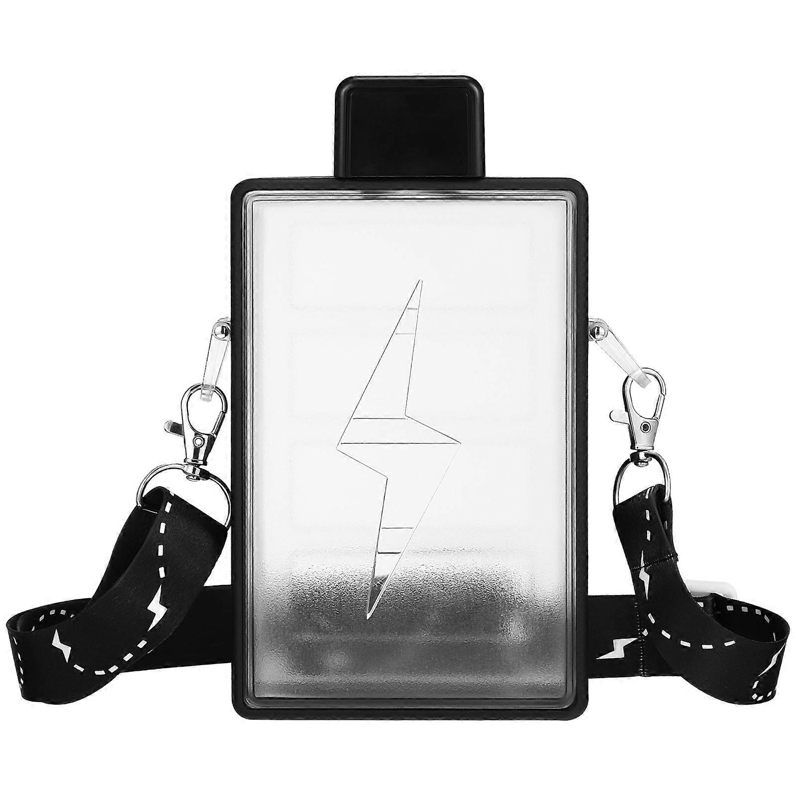 Water Bottle Canteens Rectangular 450ml For Outdoor 1Pack