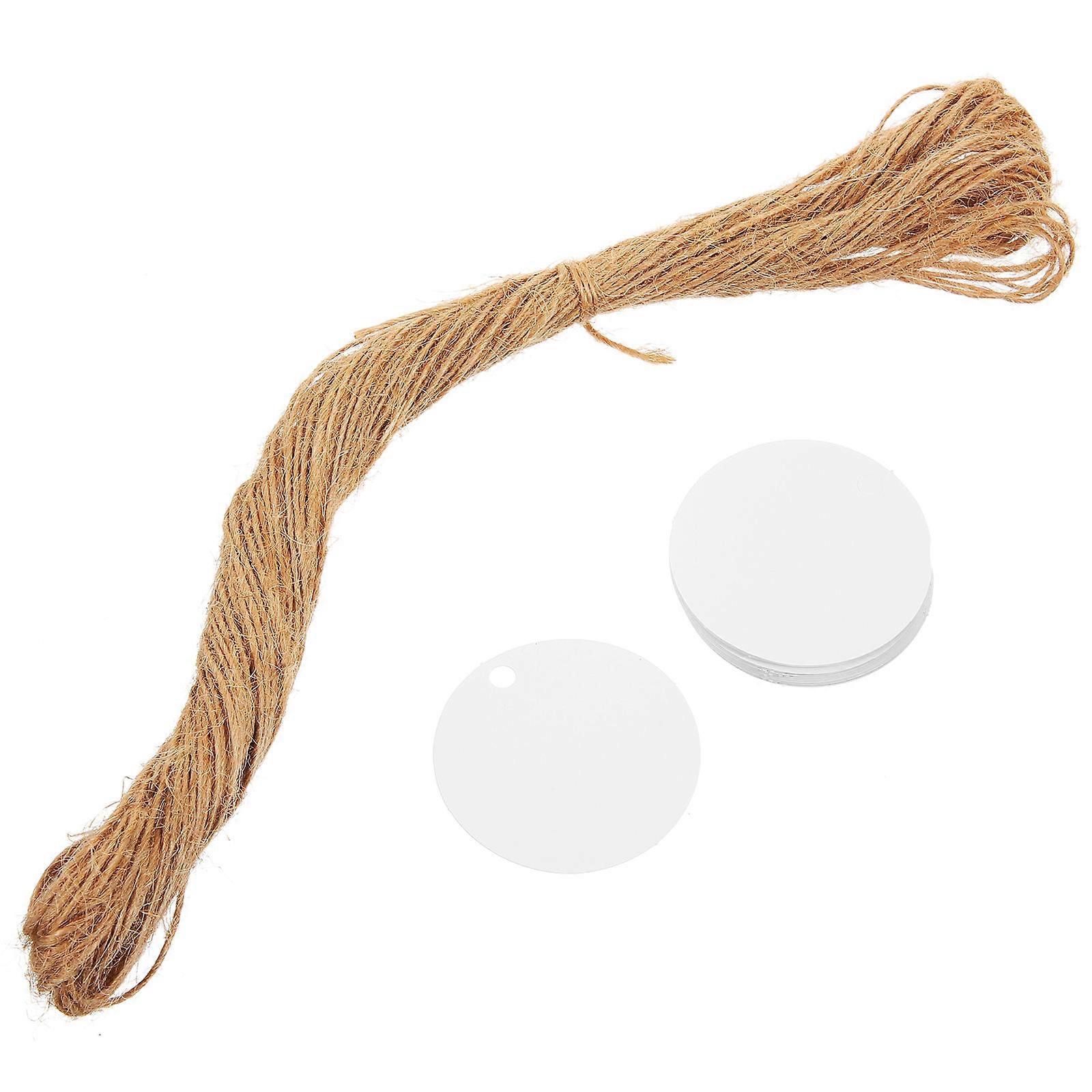 Round Blank present Tags Craft Paper Tag Simple Design For Valentine's Day Thanksgiving 100Pcs