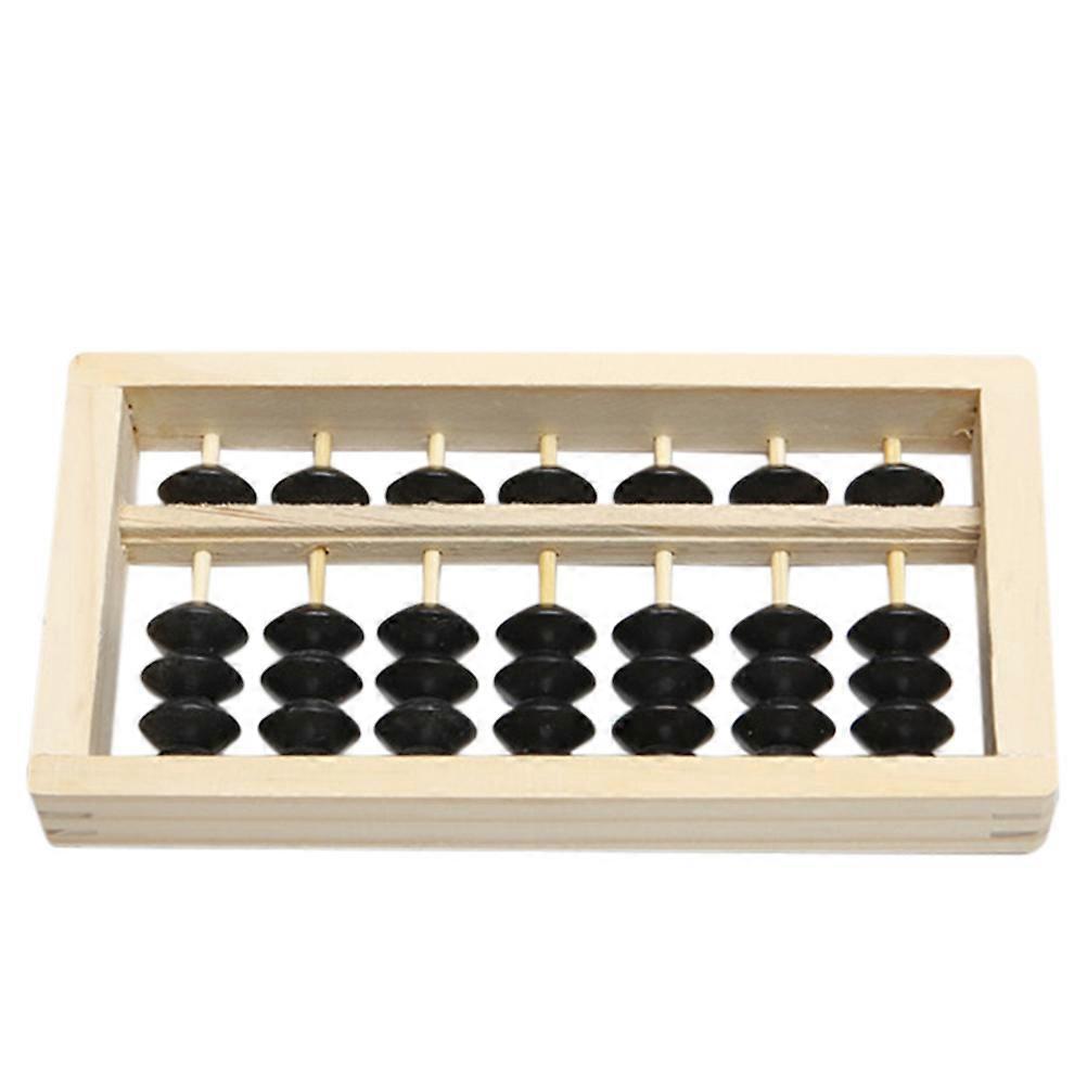 Mini Wooden Abacus Decoration, Unique Desktop Ornament for Home Office Dormitory, Creative Photo Prop with Safe Design