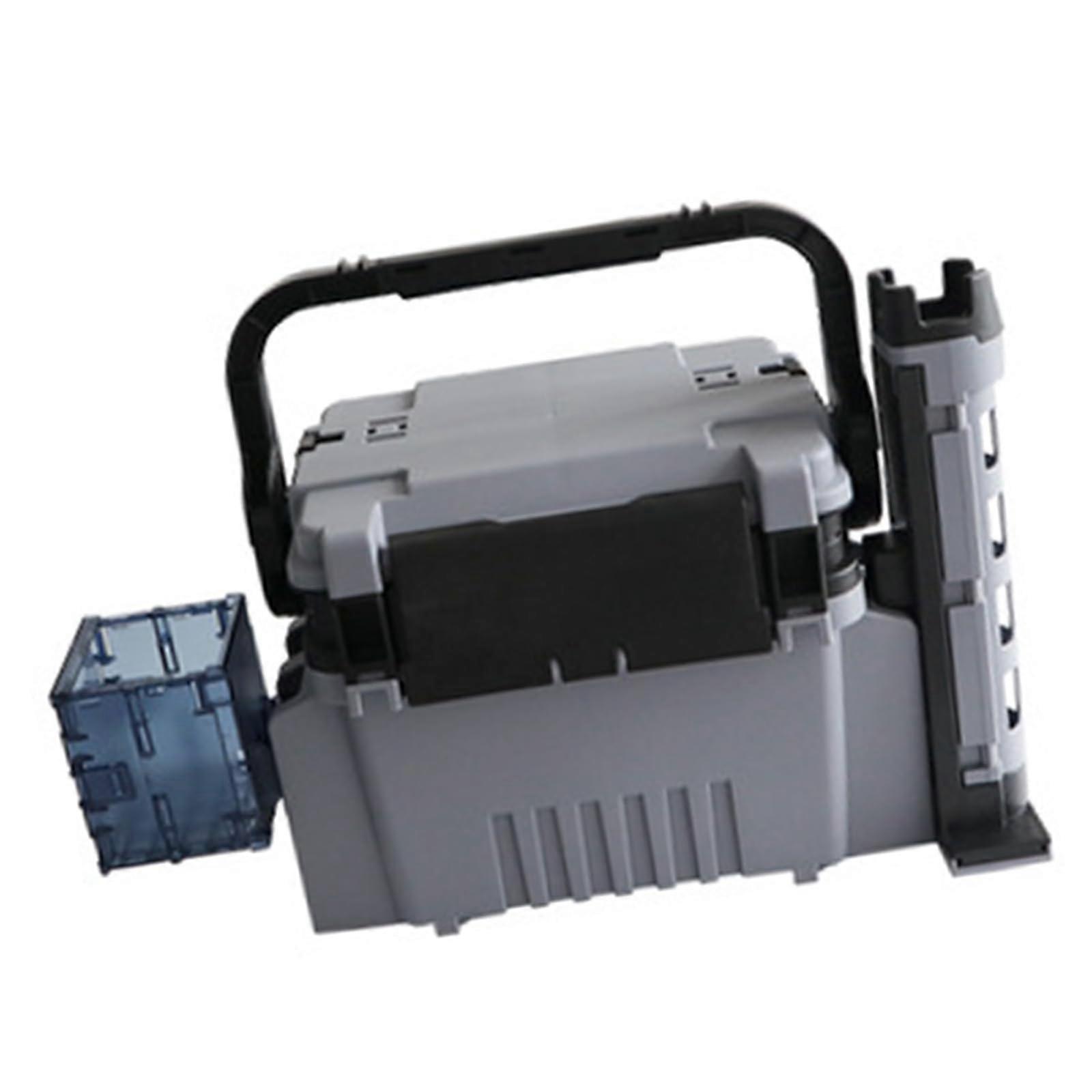 Thickened waterproof fishing tool case, multilayered, large capacity, storage box for fishing bait, travel container for fishing