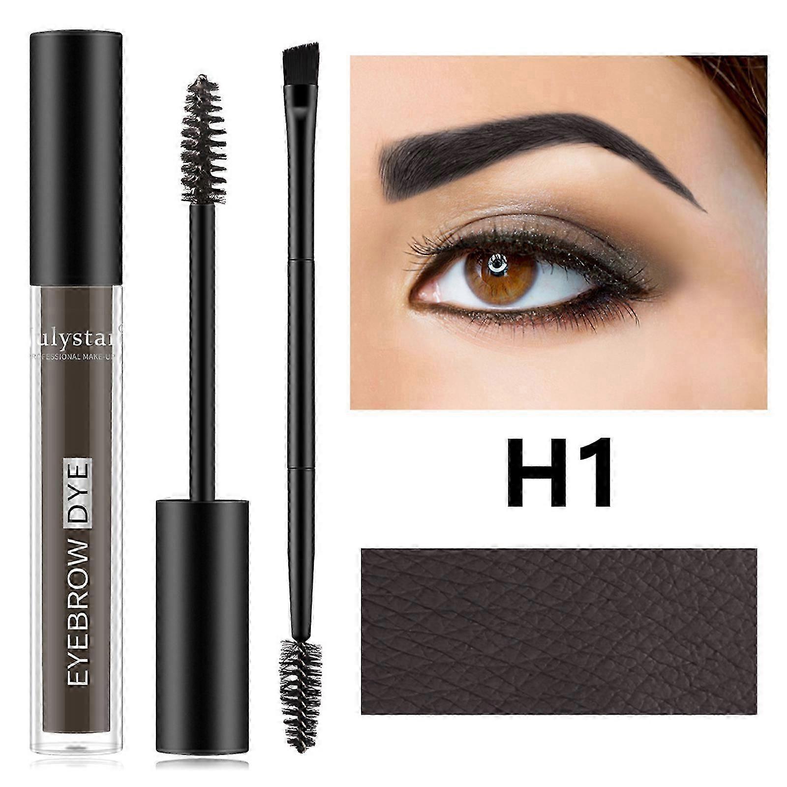 Gel à sourcils brun clair imperméable, maquillage instantané des sourcils touffus pour un aspect naturel qui reste en place toute la journée