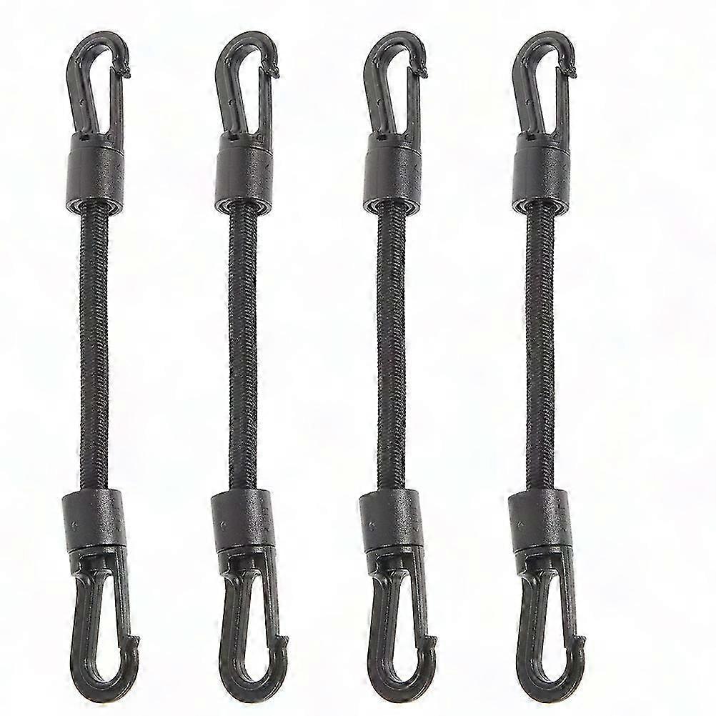 4pcs Elastic Hook Straps for Outdoor Camping - Multi-function Tie Down Buckle Straps