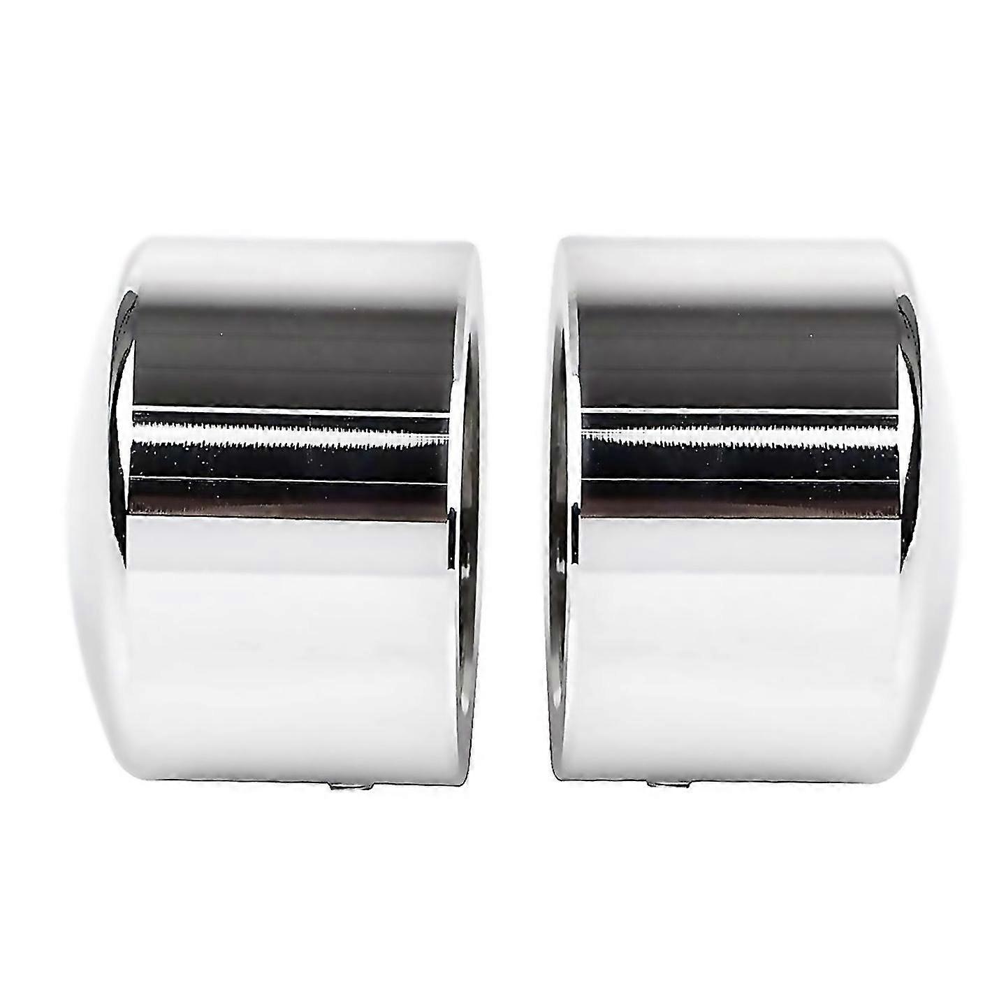 For Front Axle Cap Chrome Covers Compatible For Dyna Street Bob