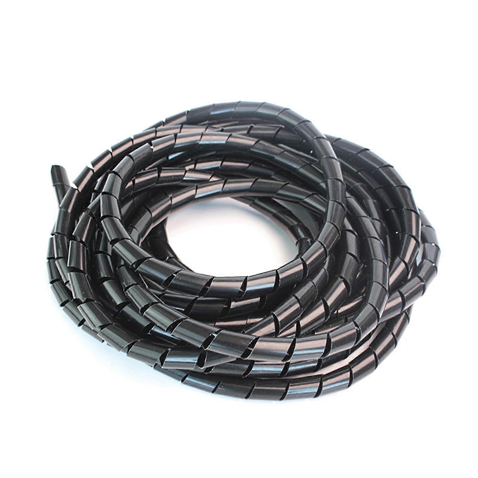 Spiral Wrap 412mm Inside Diameter Flame Retardant Cable Cover 22mm x 2m Black
