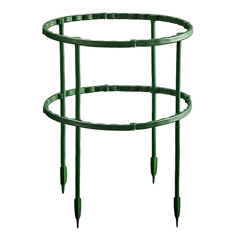 Double Height Green Plant Support Trellis Stand for Climbing Vegetables and Flowers – Easy Assembly with Straight and Curved Rods for Roses, Vines,