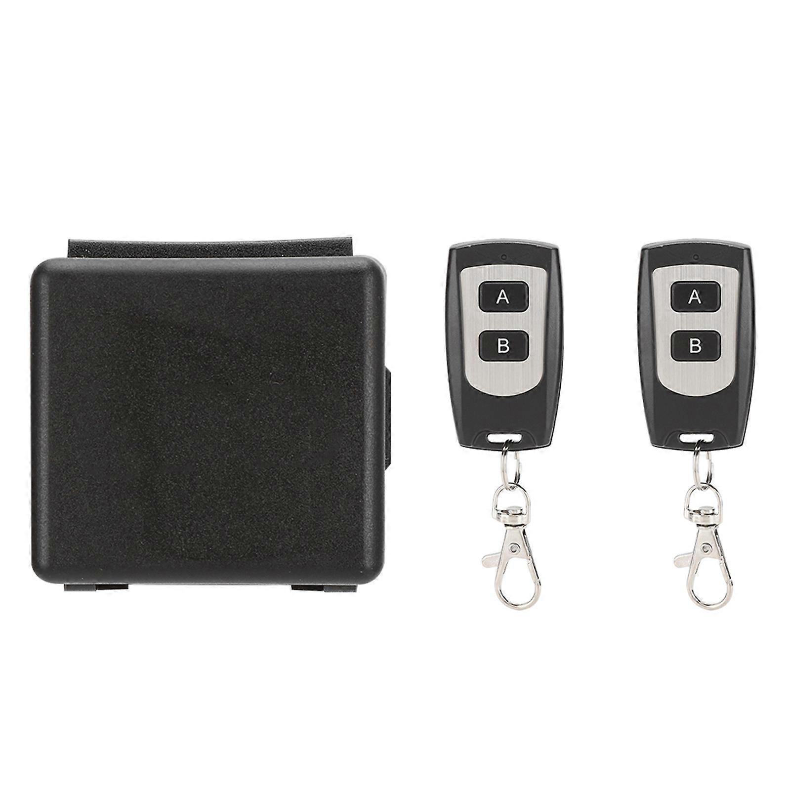 12V Single Channel Remote Control Switch Transmitter Receiver Set Waterproof 2 Button Security System