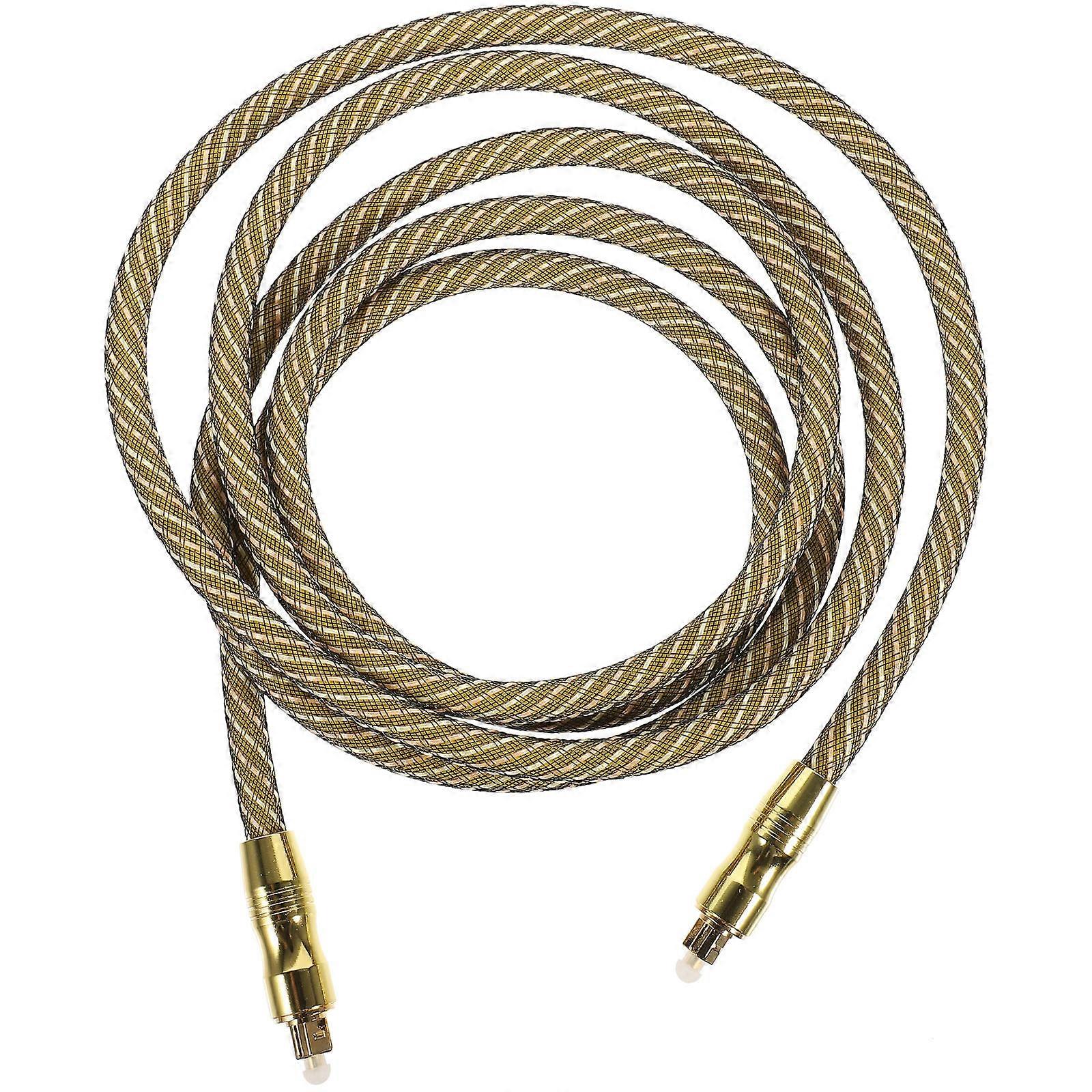 Fiber Optic Audio Cable Square Head For Audio Devices Digital Audio Transmission 7mm Diameter 1Pcs