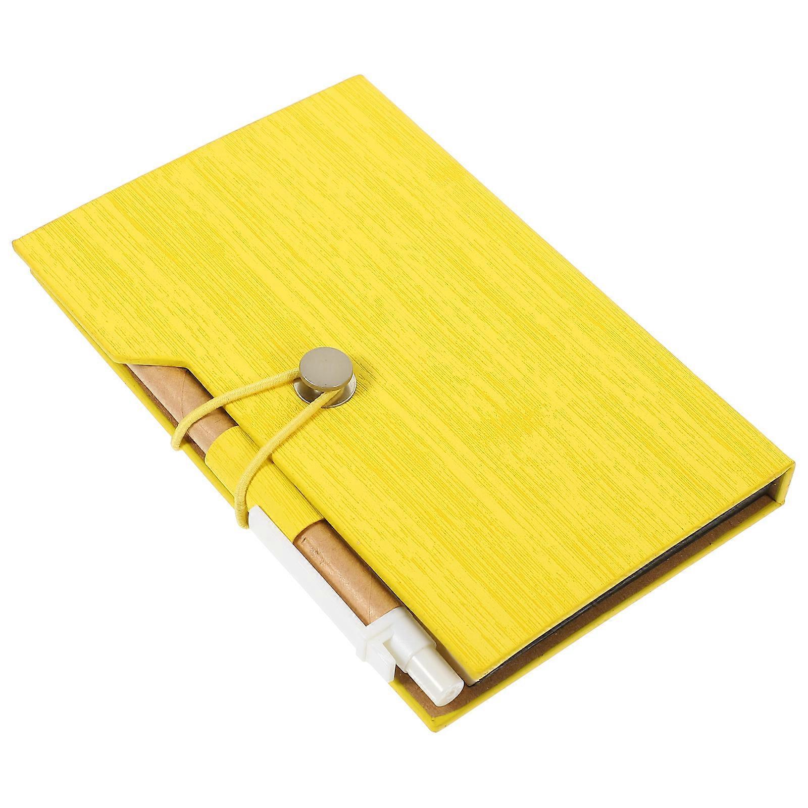 Portable Planner Notebook with Smooth Writing Surface for Students and Professionals, Grain Design for Scheduling and Creative Ideas