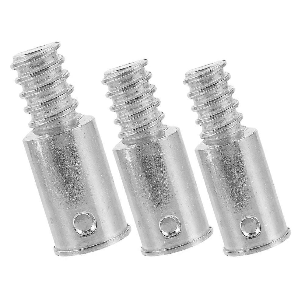 Metal Thread Tip Extension Pole Replacement Mop Handles Aluminum Alloy 6.80X3.00X3.00CM 3Pcs