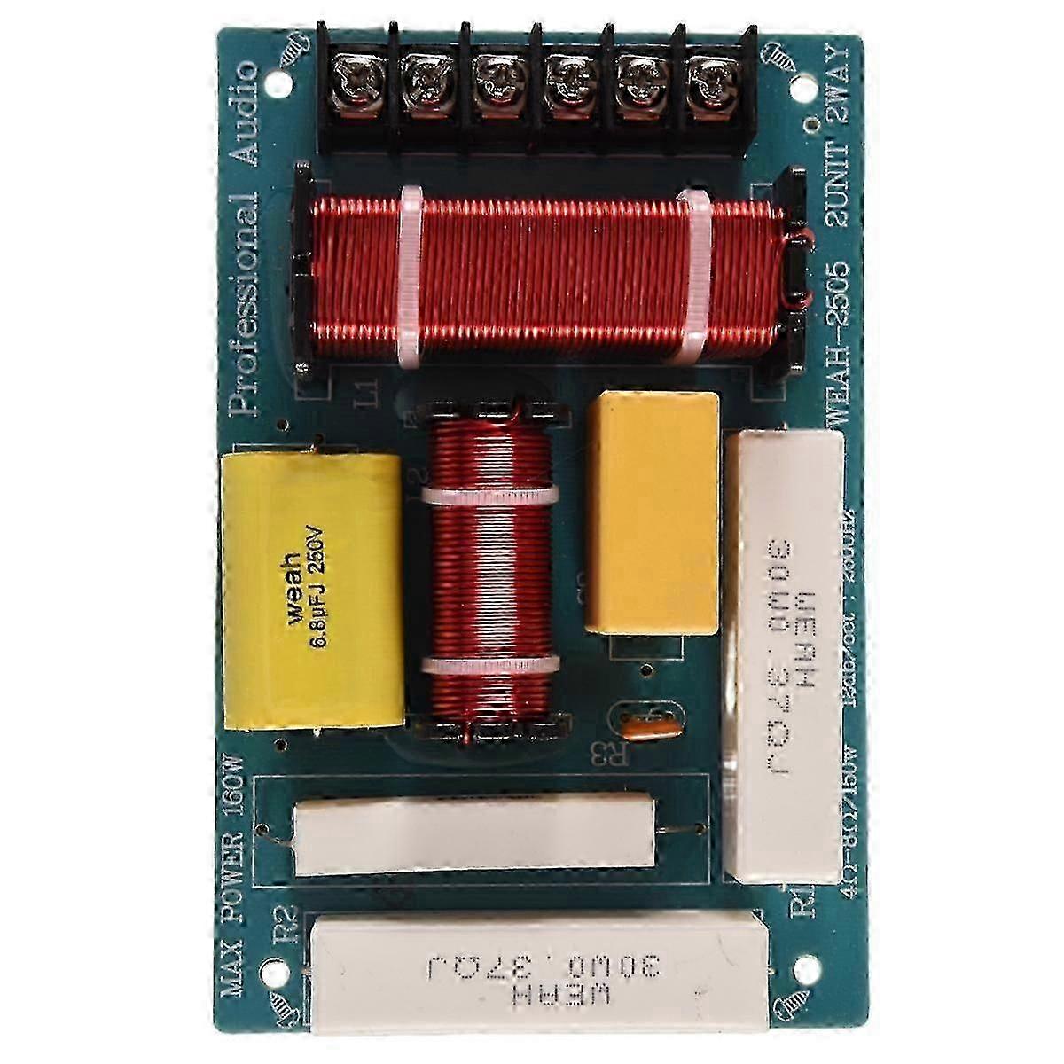 200W Speaker Crossover 2 Way High-Low 8 Ohm Frequency Divider for 10 Inch Speaker JP