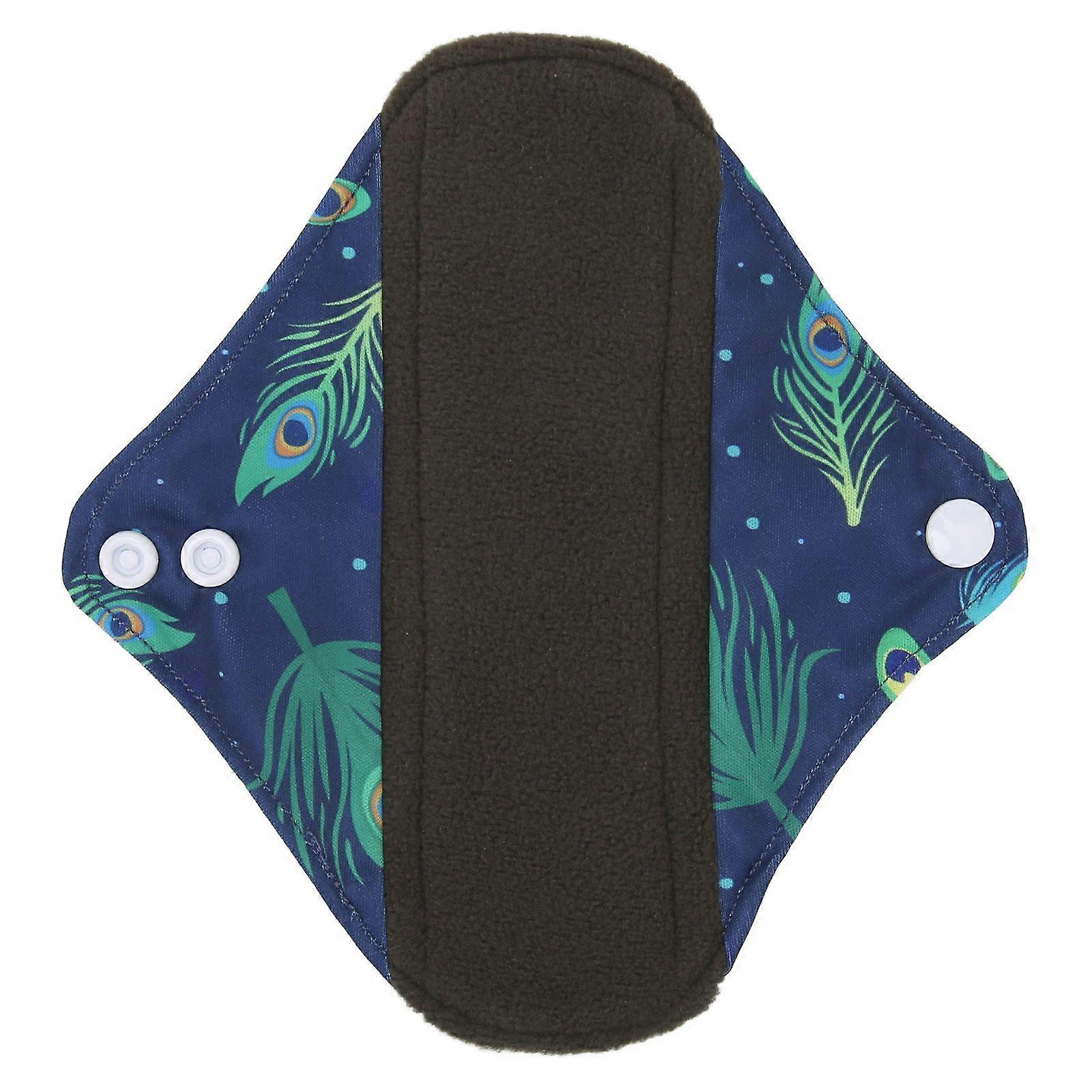 Reusable Menstrual Pads Washable Leakproof Feminine Sanitary Pads Overnight Sanitary Pads for WomenSYMMR)