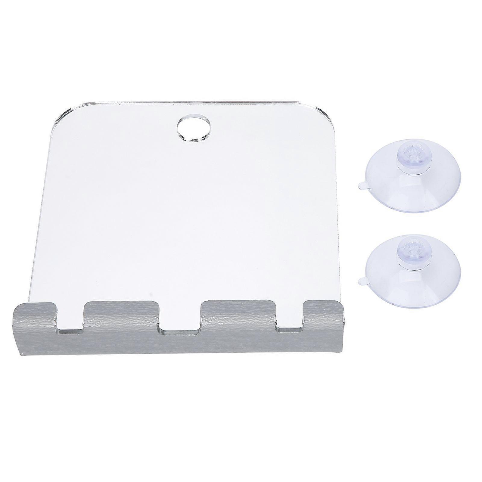 Fogless Bathroom Shaving Mirror Square Shower Mirror Shatterproof Mirror with Razor HookYMMR)