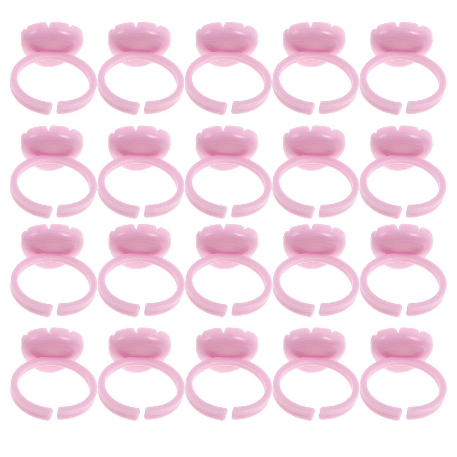 Lash Glue Holder Eyelash Extension Tools Beginners Abs Compact Storage 100Pcs