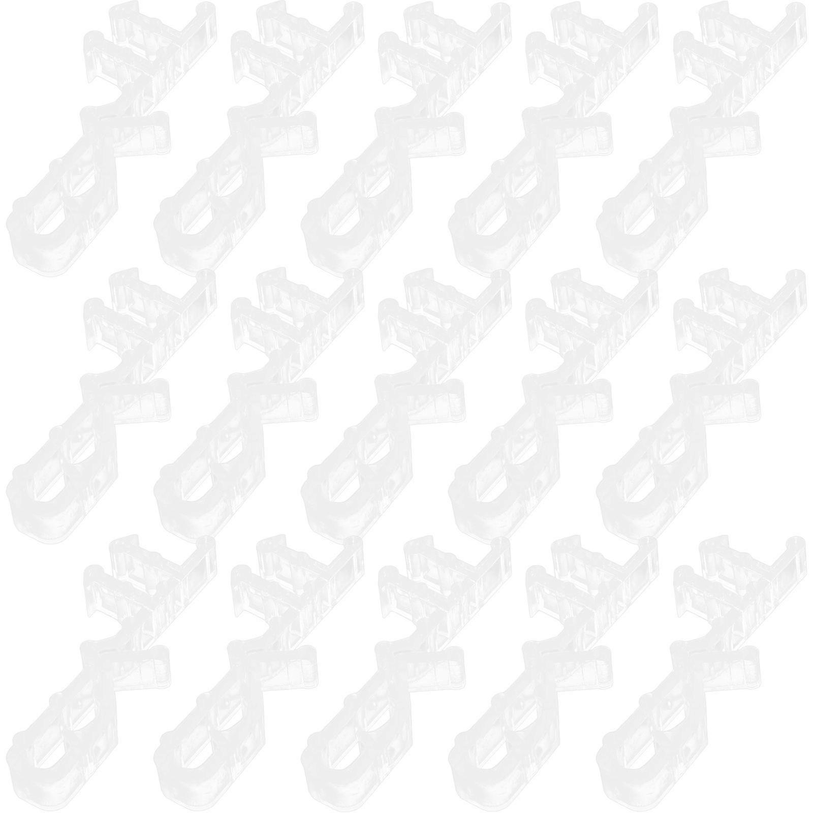 24pcs Vertical Valance Clips for Curtains & Blinds – Lightweight, & Easy to Clean for Various Window Treatments