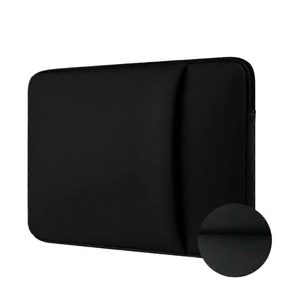Laptop Sleeve Case 13 14 15.6 Inch - Black Computer Bag Compatible with All Models, Durable Protection Without Velvet