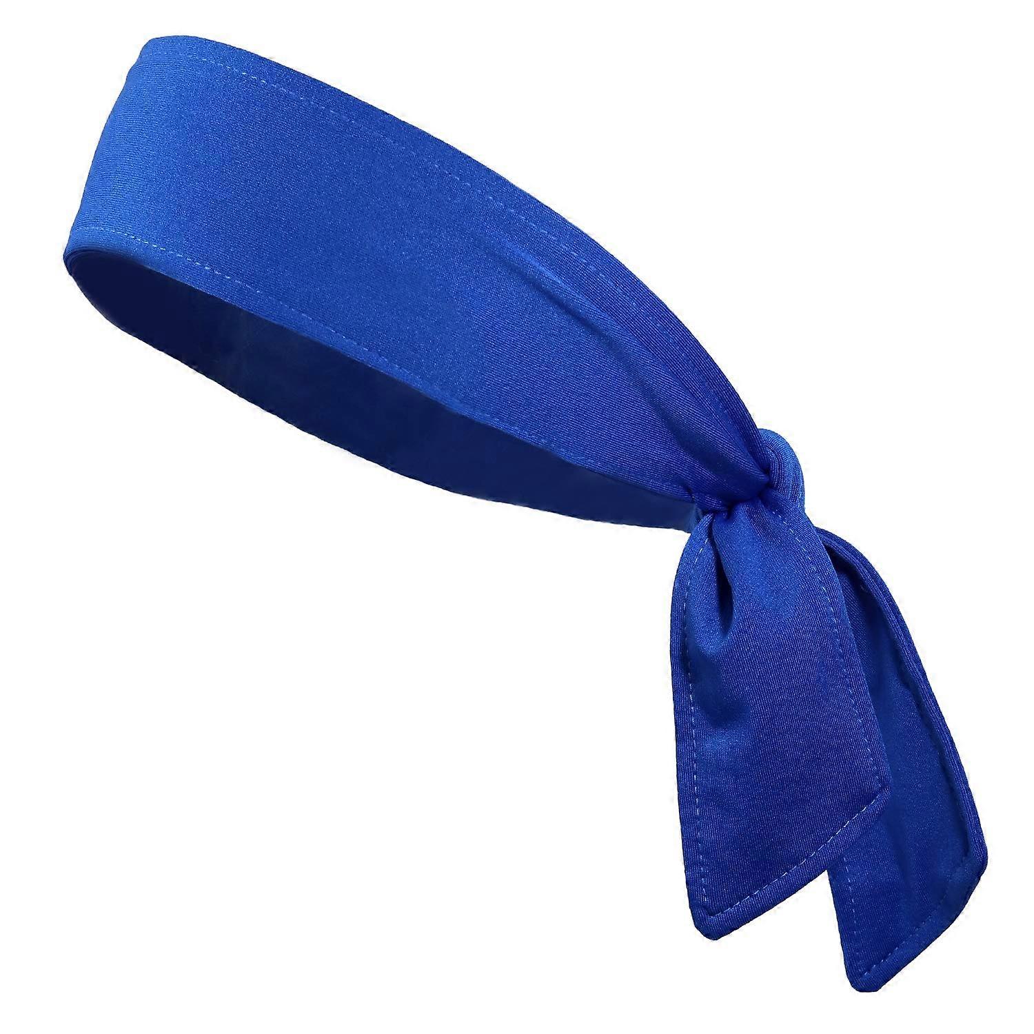 Headbands Unisex Running Headband Elastic Moisture-Wicking Adjustable Non-Slip Blue