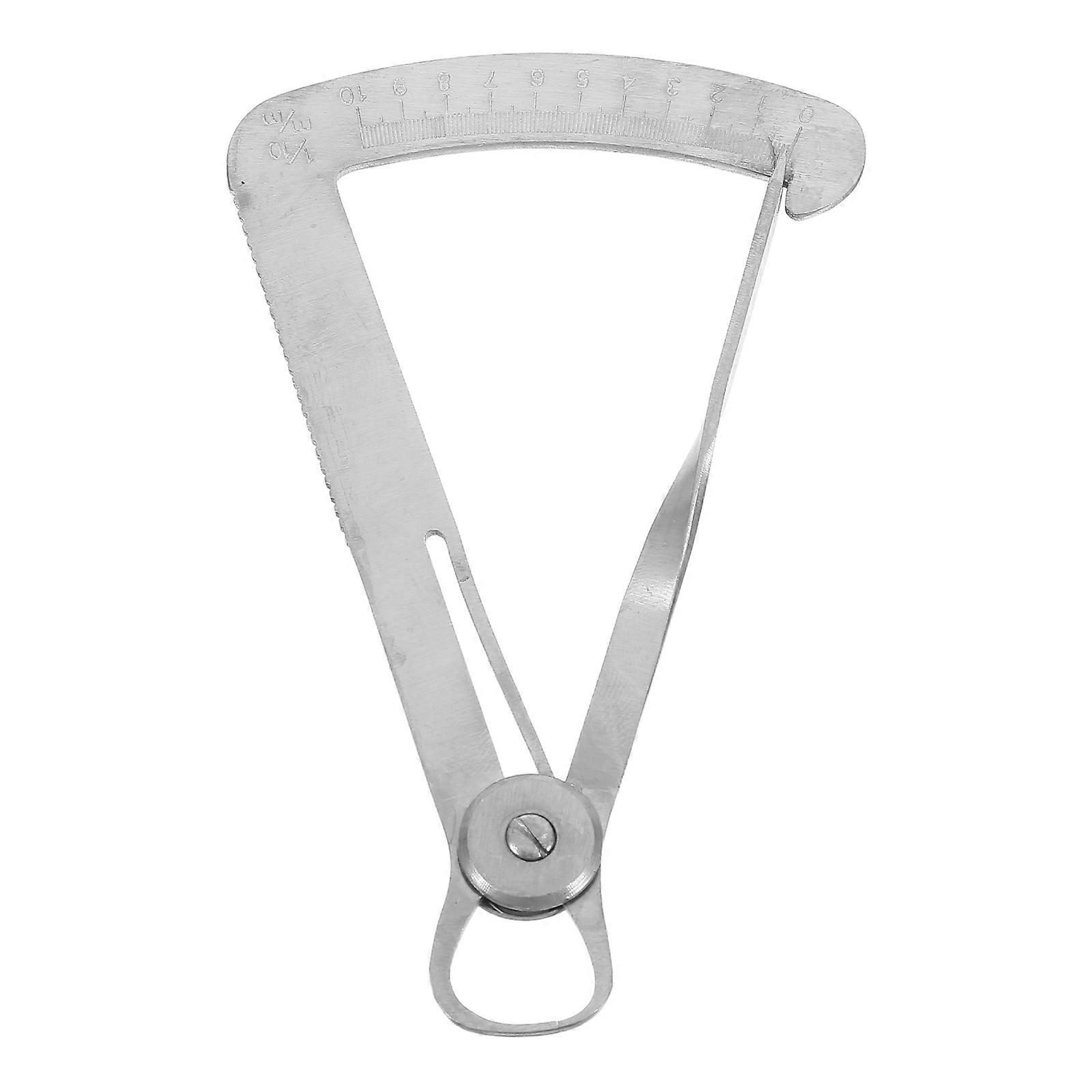 Stainless Steel Thickness Gauge Caliper for Measuring Use Silver Color 70 Characters