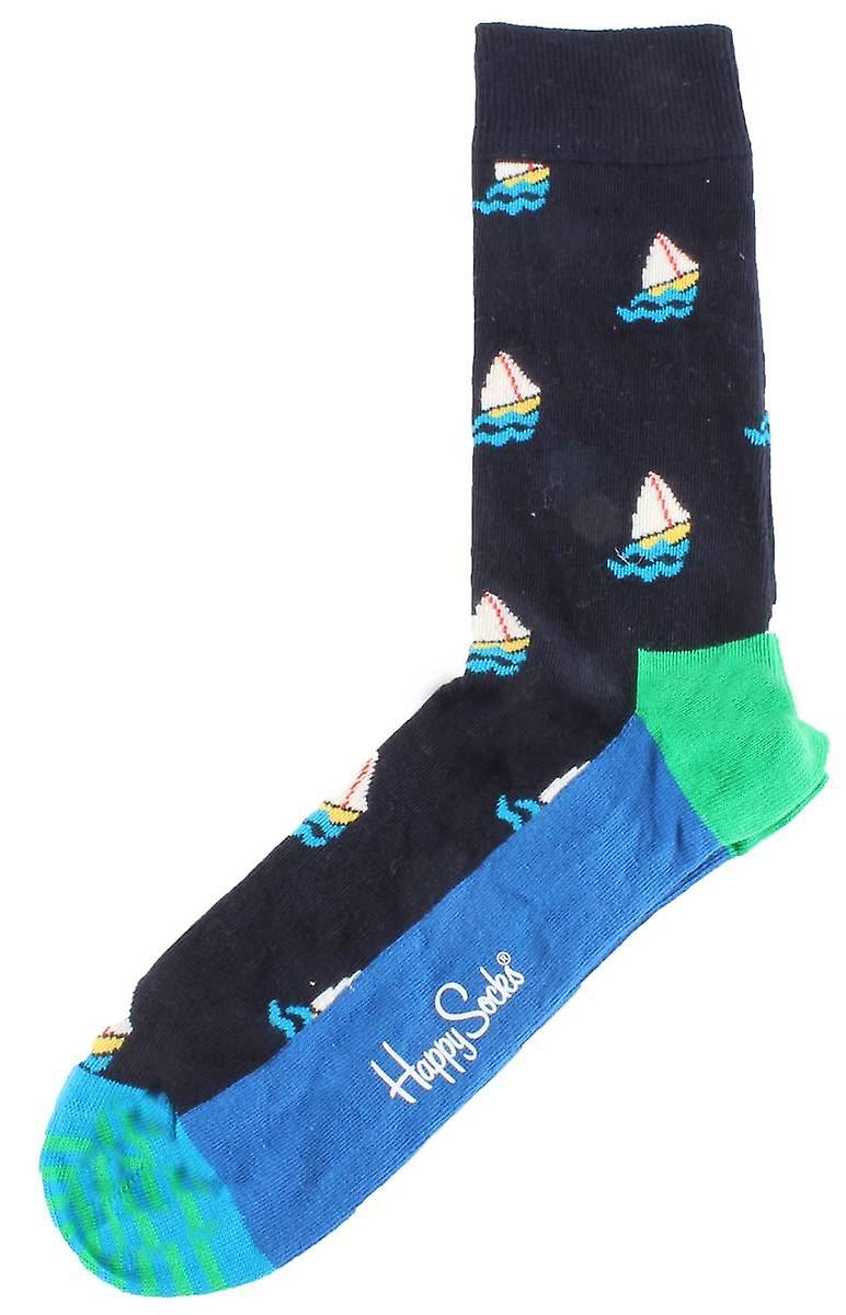 Happy Socks Sail Away Socks - Navy/Blue
