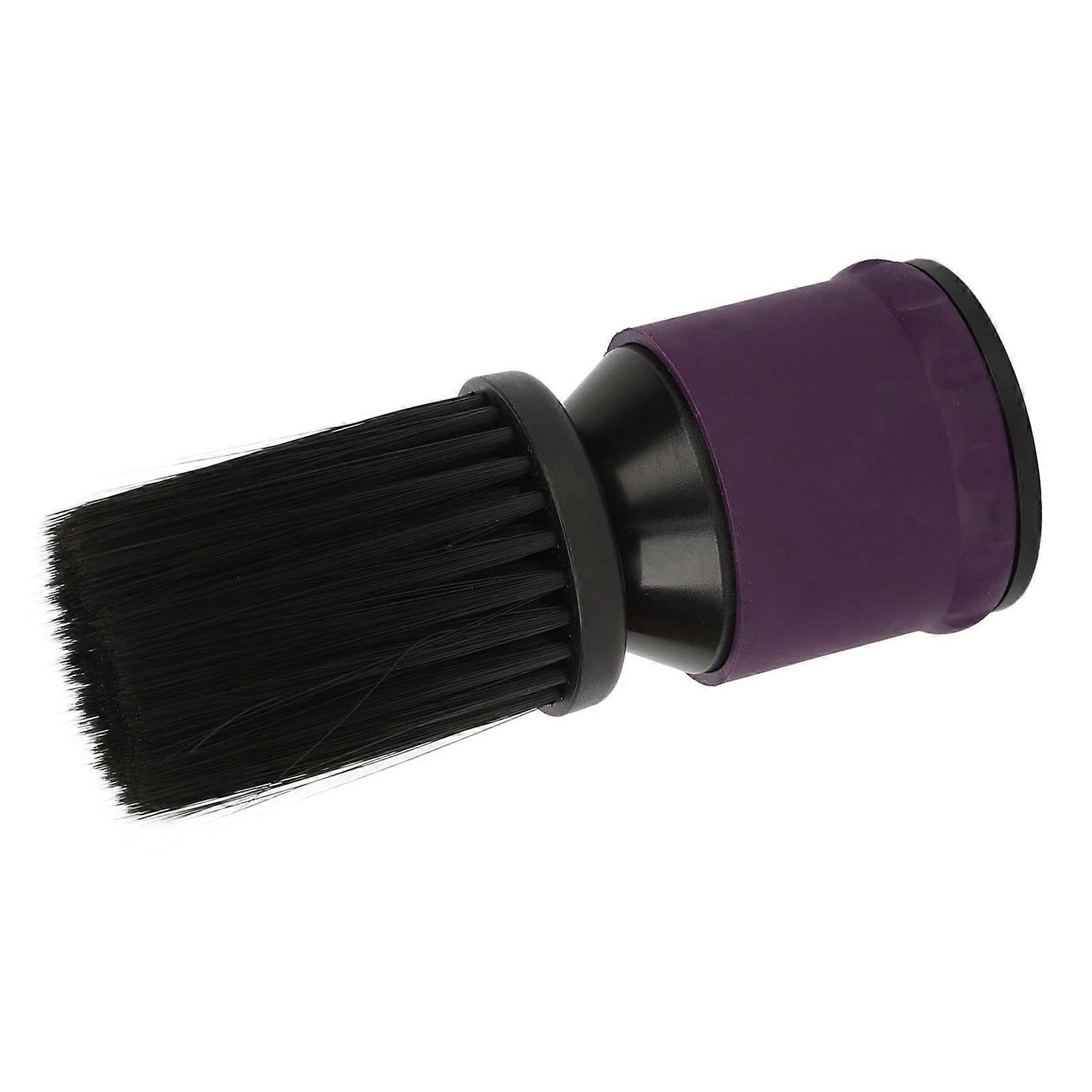 ヘアスイープブラシABS繊維肌に優しいポータブルパープルブラック理髪店ブラシネックダスターサロンホーム用