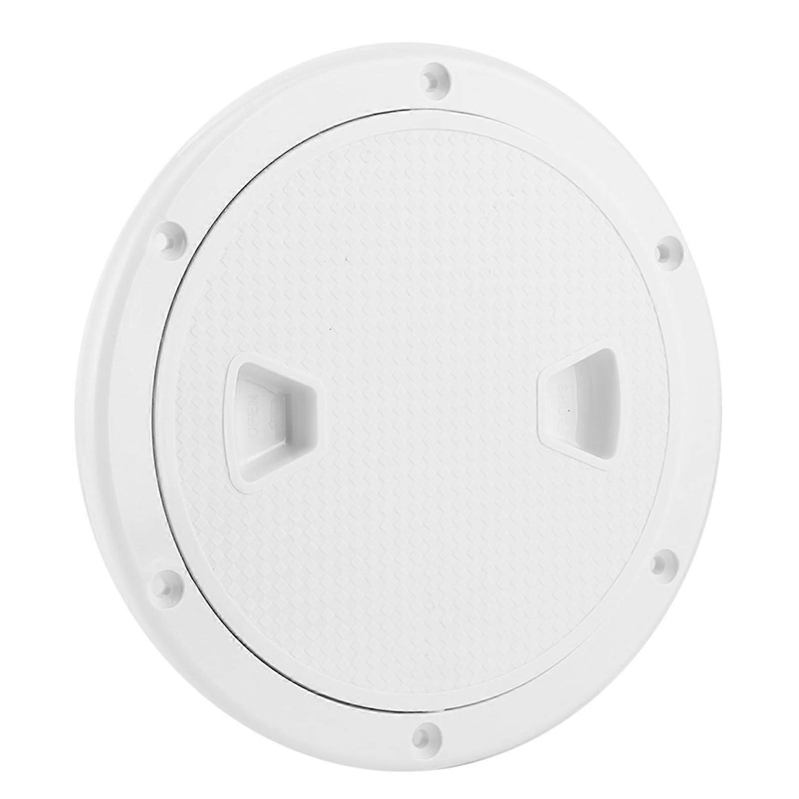 6in Boat Hatch, ABS White Round Deck Plate Inspection Hatch with Detachable Cover for Kayak RV Marine Boat Yacht Outdoor Facilities