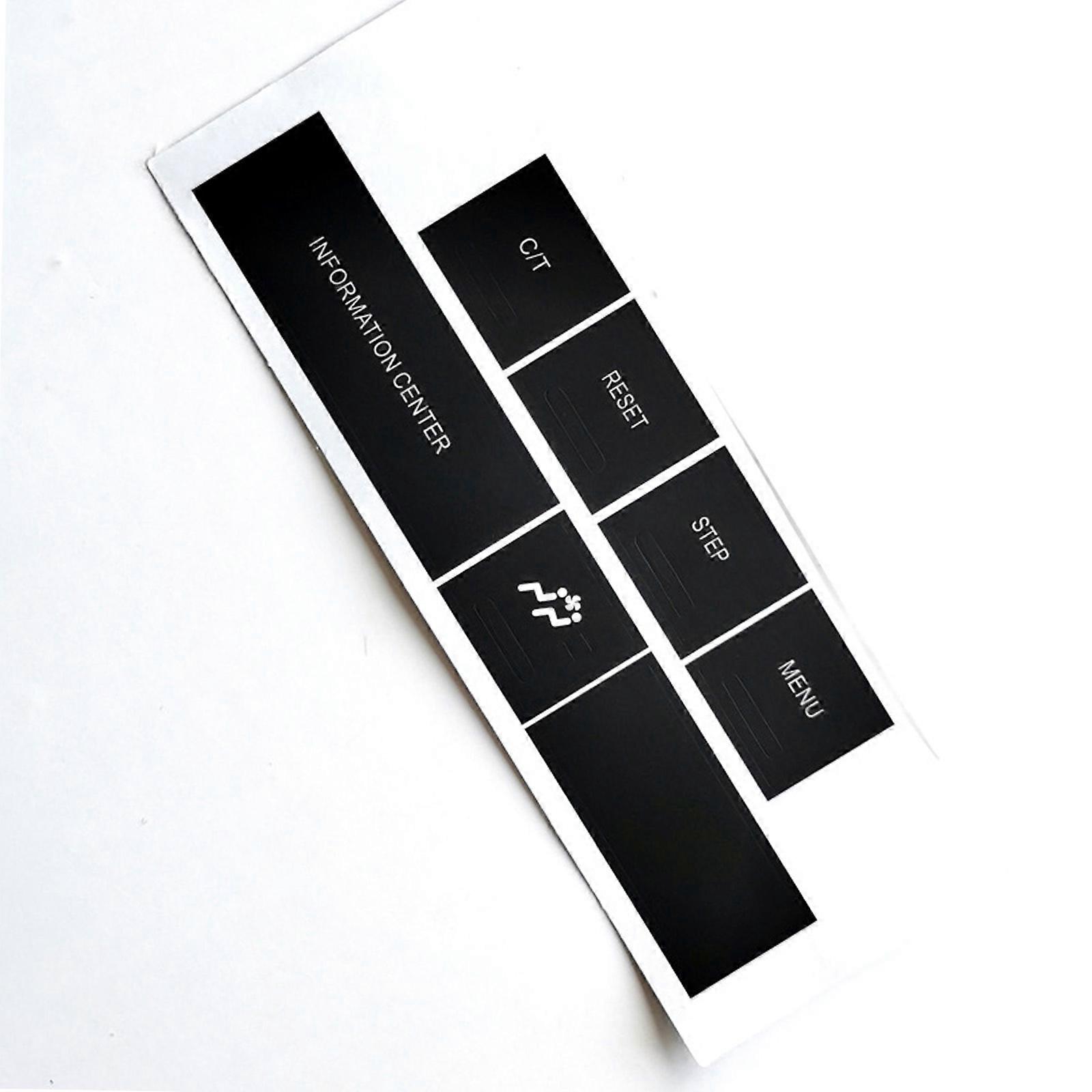 Car Center Console Button Stickers Repair Decals High Precise Cut Enhances Interior Aesthetic Protects Original Buttons Multicolor