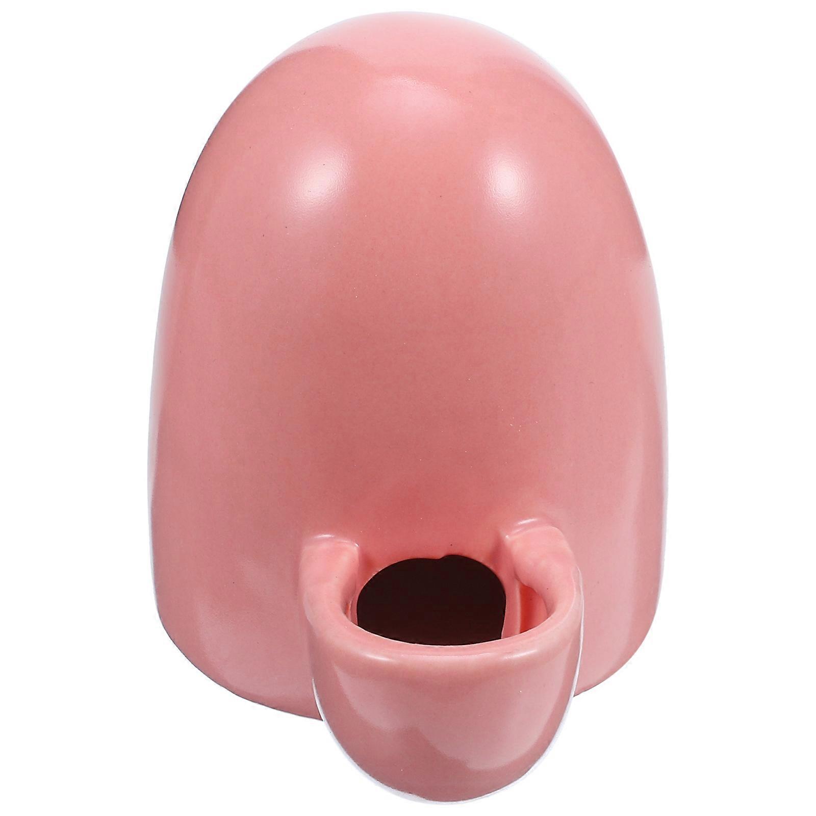 Small Pet Water Dispenser for Hamsters Ceramic Pink Automatic Drinking Fountain Mini Size