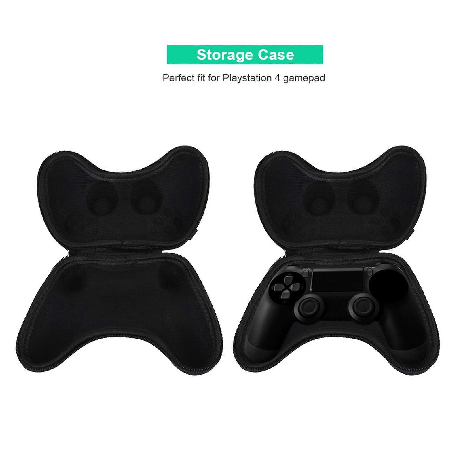 Shockproof Portable Storage Case for PS4 Controller 18x12.5cm Black