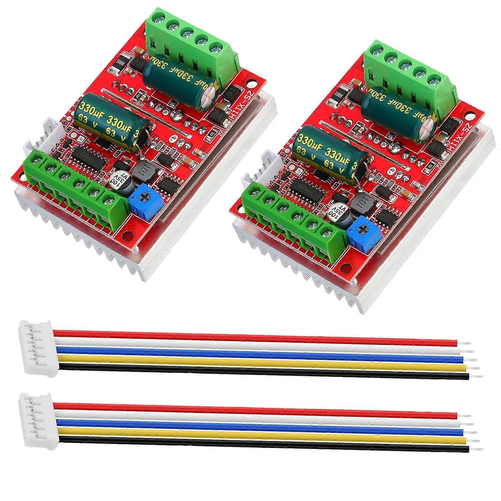 2pcs DC 660V 400W BLDC Three Phase Motor Control PWM Hall Motor Control Driver Board 12V 24V 48V with Forward/Reverse/Stop/Brake Function
