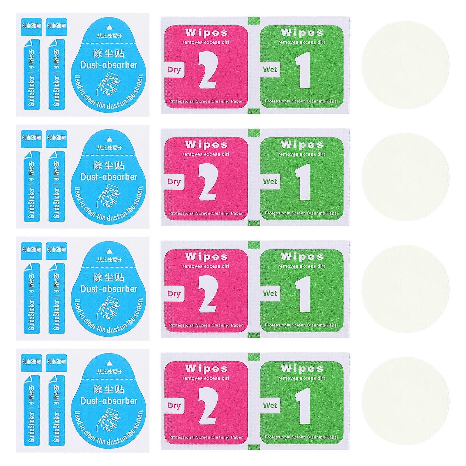 4Pcs Portable Round Watch Tempered Glass Screen Protector