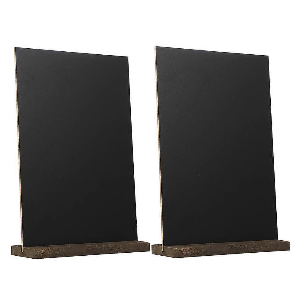 2pcs Small Reusable Mini Chalkboard Signs with Stand for Restaurant Menus Wedding Party Supplies Easy to Wipe Clean Decorative