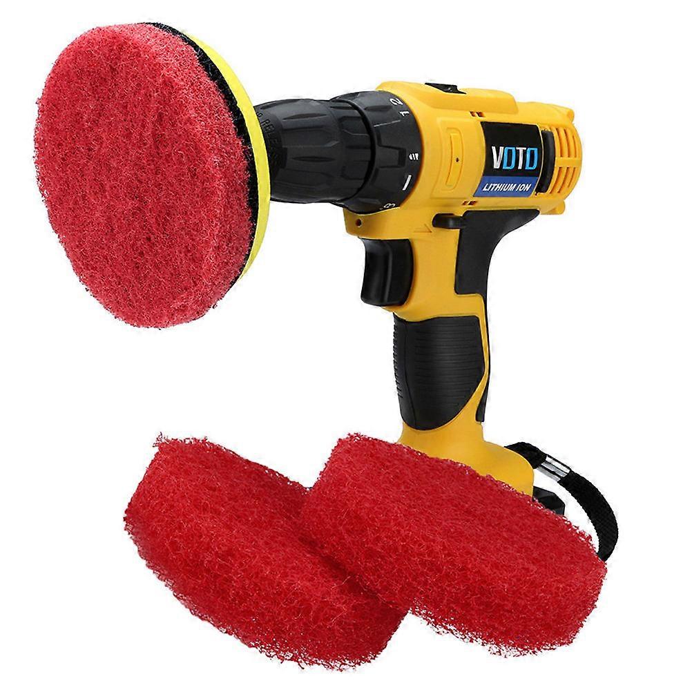 Cleaning Accessories For Drill Tile Cleaning Brushes Polyester Material 4Pcs