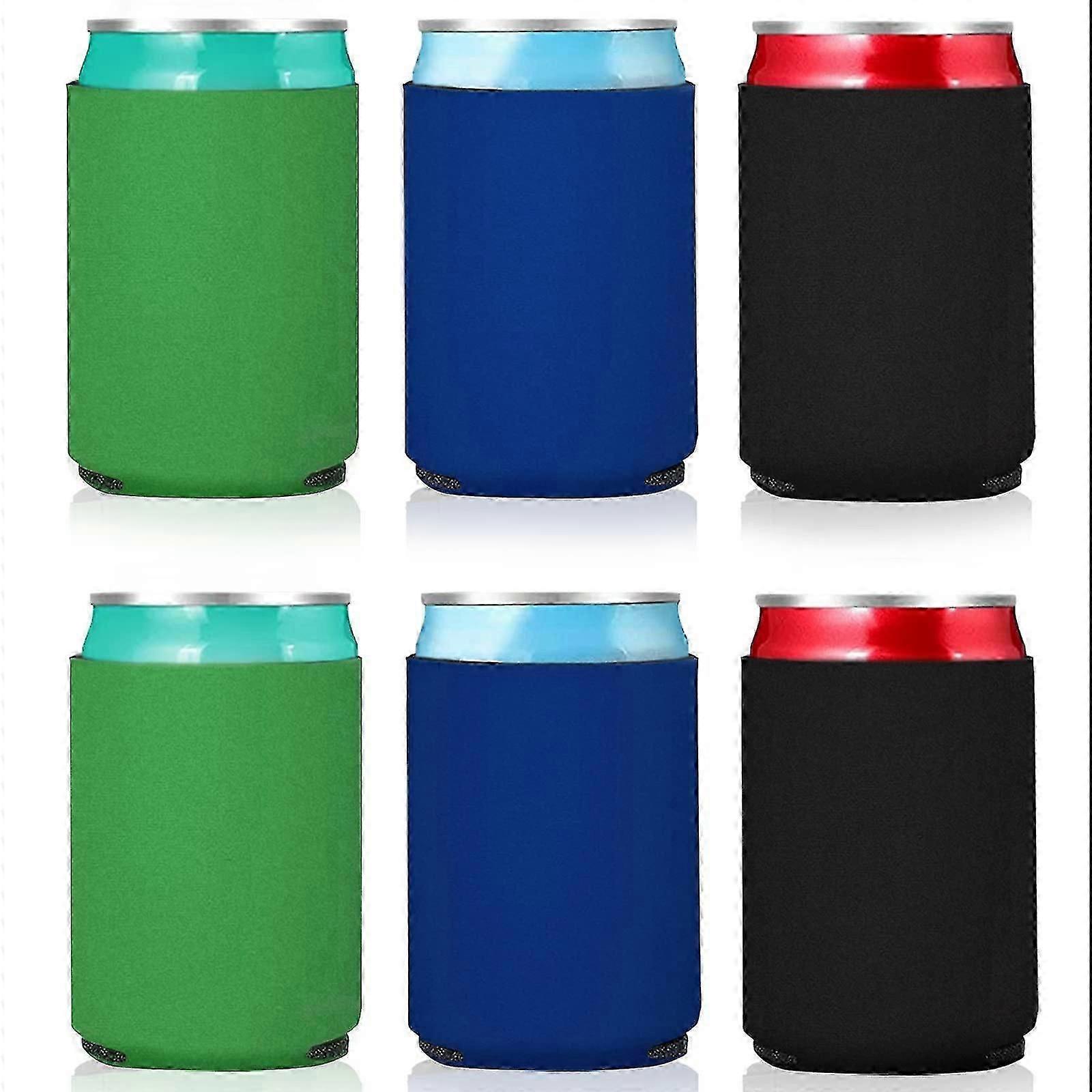 6 st burkkylare för fest, isolerade hopfällbara ölflaskkylare, 330 ml flaskor