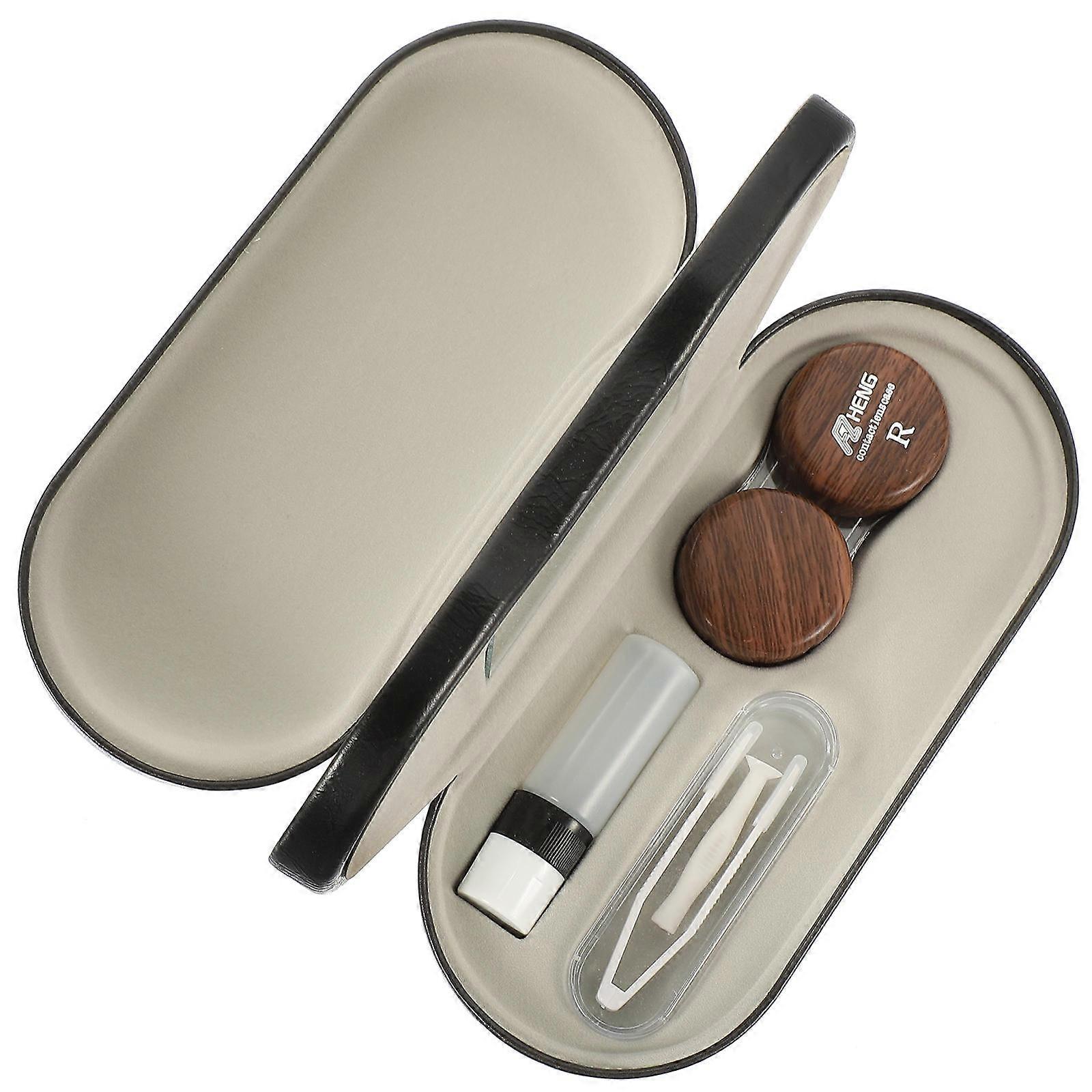 Glasses Case Travel Eyeglasses Organizer Rectangular Shape Simple Style Velvet Lining Metal Material Protect From Scratches 1Set