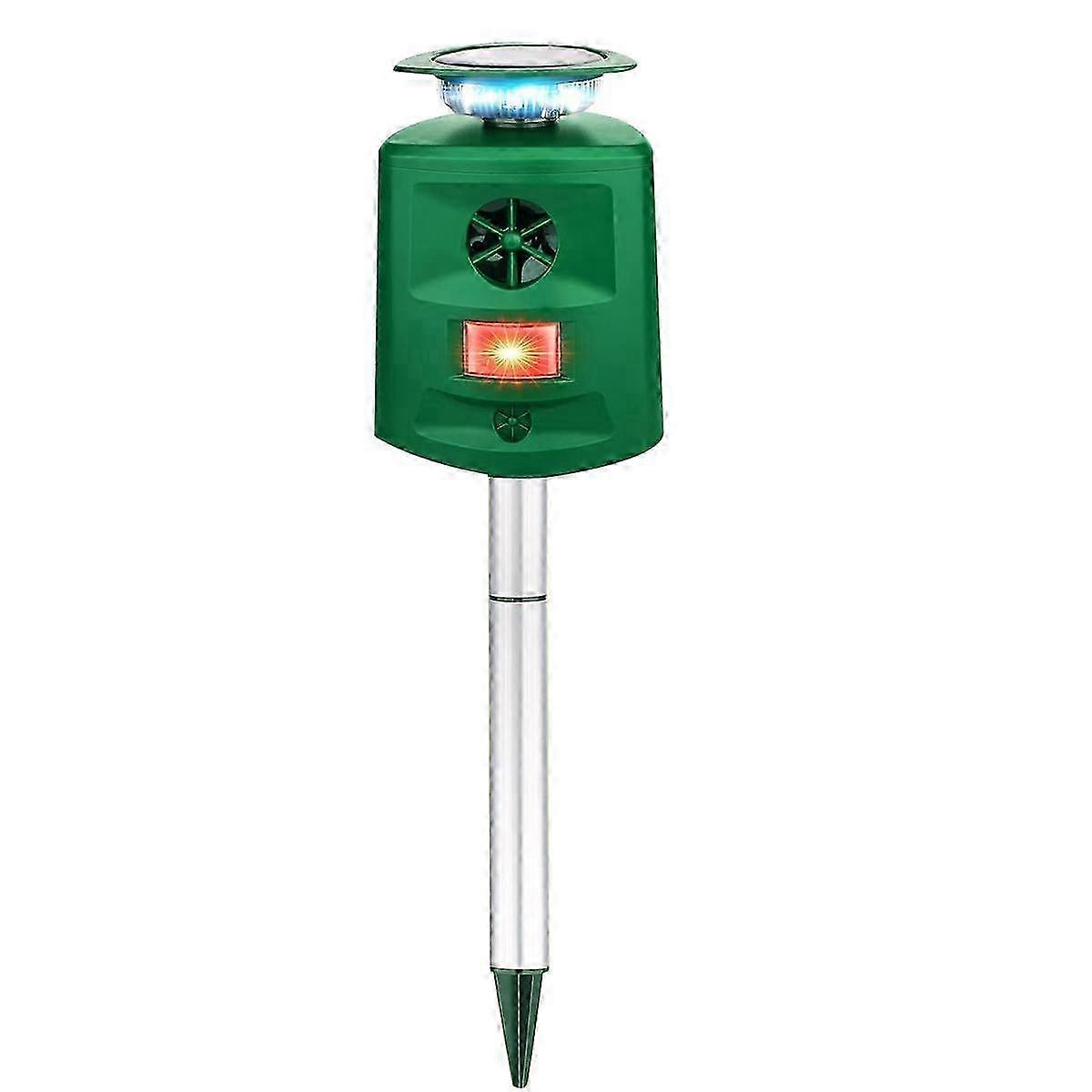 Solar Ultrasonic Animal Repeller,Cat Repellent Outdoor,Repellent Animal Repeller with Motion Sensor and Flashing Lights Edition0722