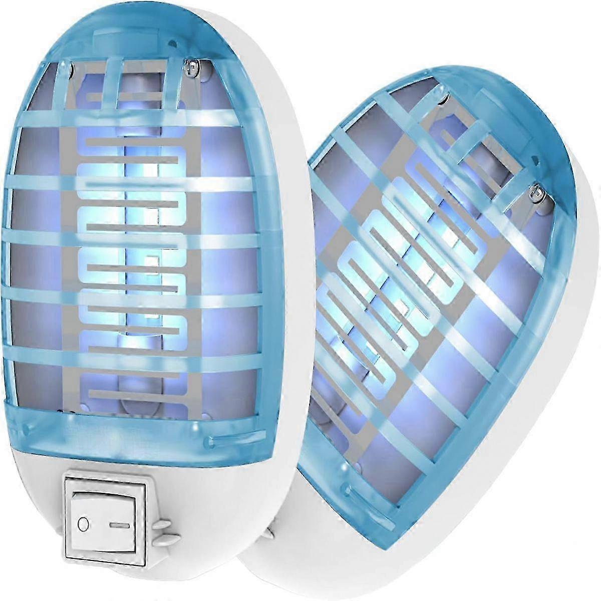 2 PCS εσωτερικό βύσμα στο σφάλμα Zapper, παγίδα κουνουπιών σε εσωτερικούς χώρους, δολοφόνος κουνουπιών, ηλεκτρικό εντομοαπωθητικό, σκνίπα για μύγες φρούτων κουνουπιών