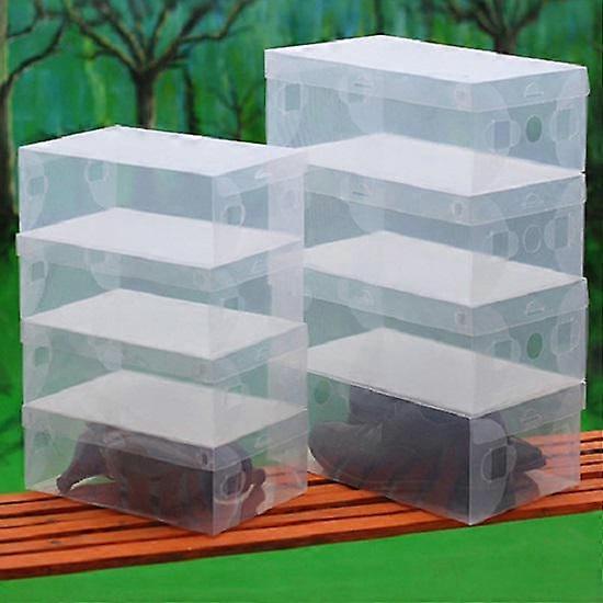 Yvonne Transparent Stackable Clear Plastic Shoe Storage Foldable Tidy Organizer Box