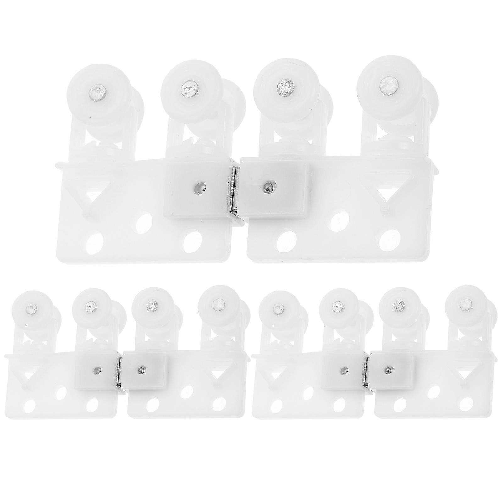 Pulley Wheels Rotatable Sliding Wheel Space Saving Simple Design 5 Pairs