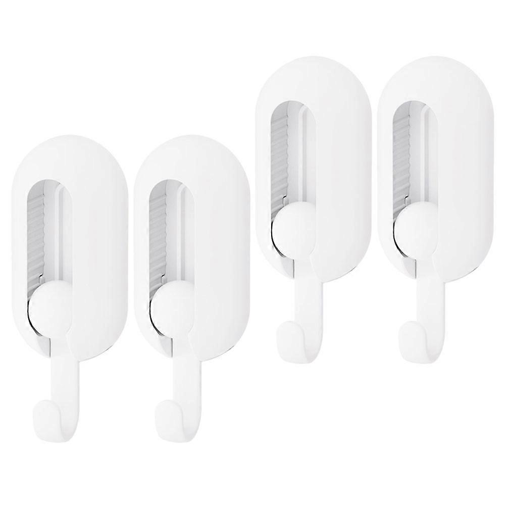Ceiling Hanging Hook ABS Material Square Shape Rotating Design 4Pcs