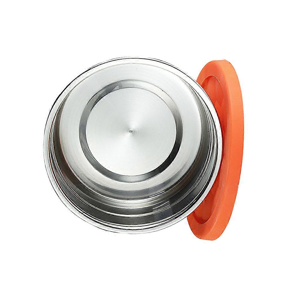 Orange Stainless Steel Lunch Box Portable Food Container Lightweight and Compact for Storage 1.5L