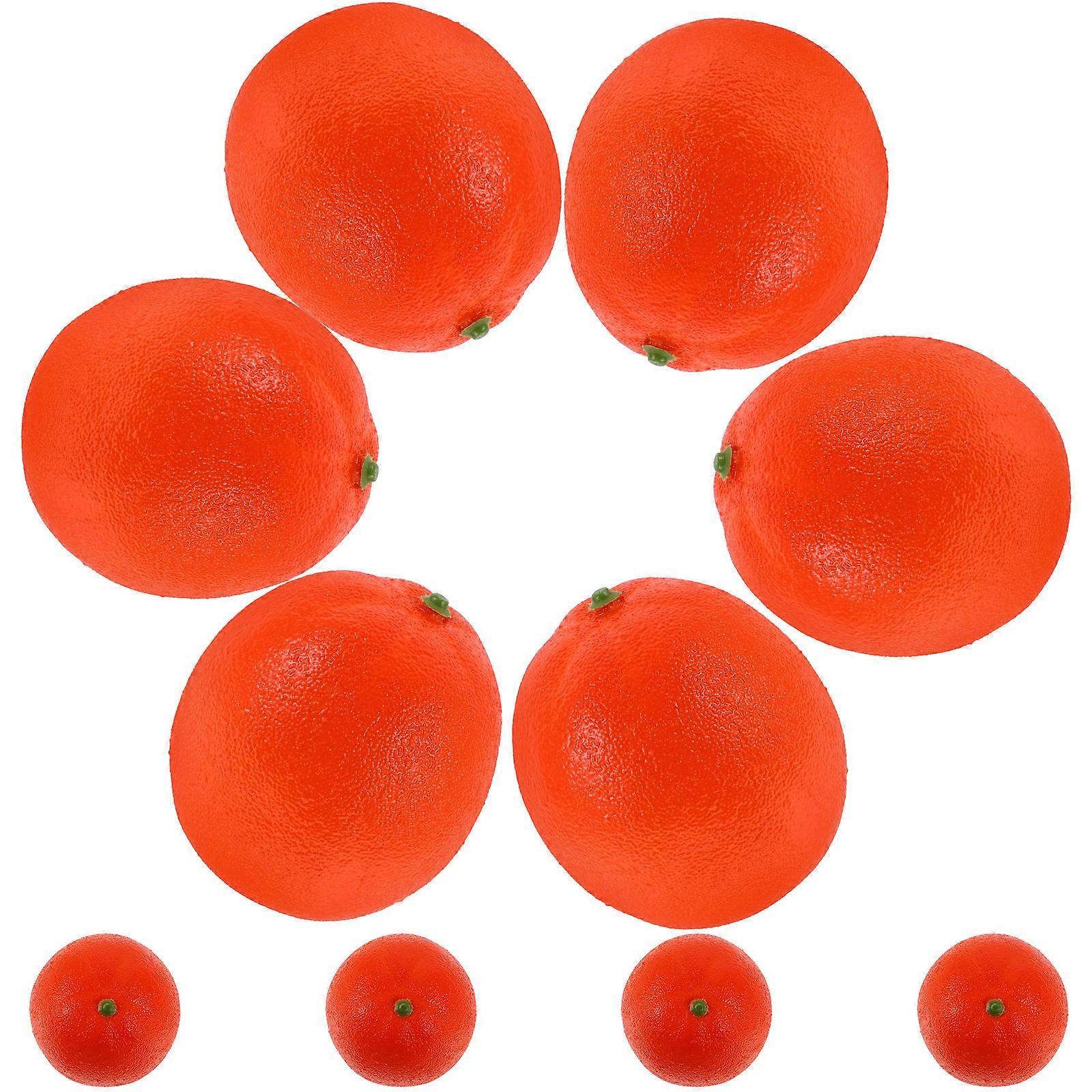 Lifelike Artificial Oranges for Decor Made of Foam Safe for Kids 10pcs Orange Fruit Props