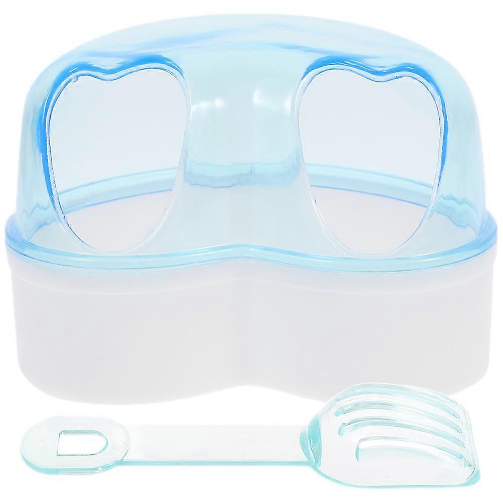 Skyblue Plastic Hamster Sand Bath Box for Poultry Use Deep Design Without Lids 1 Set