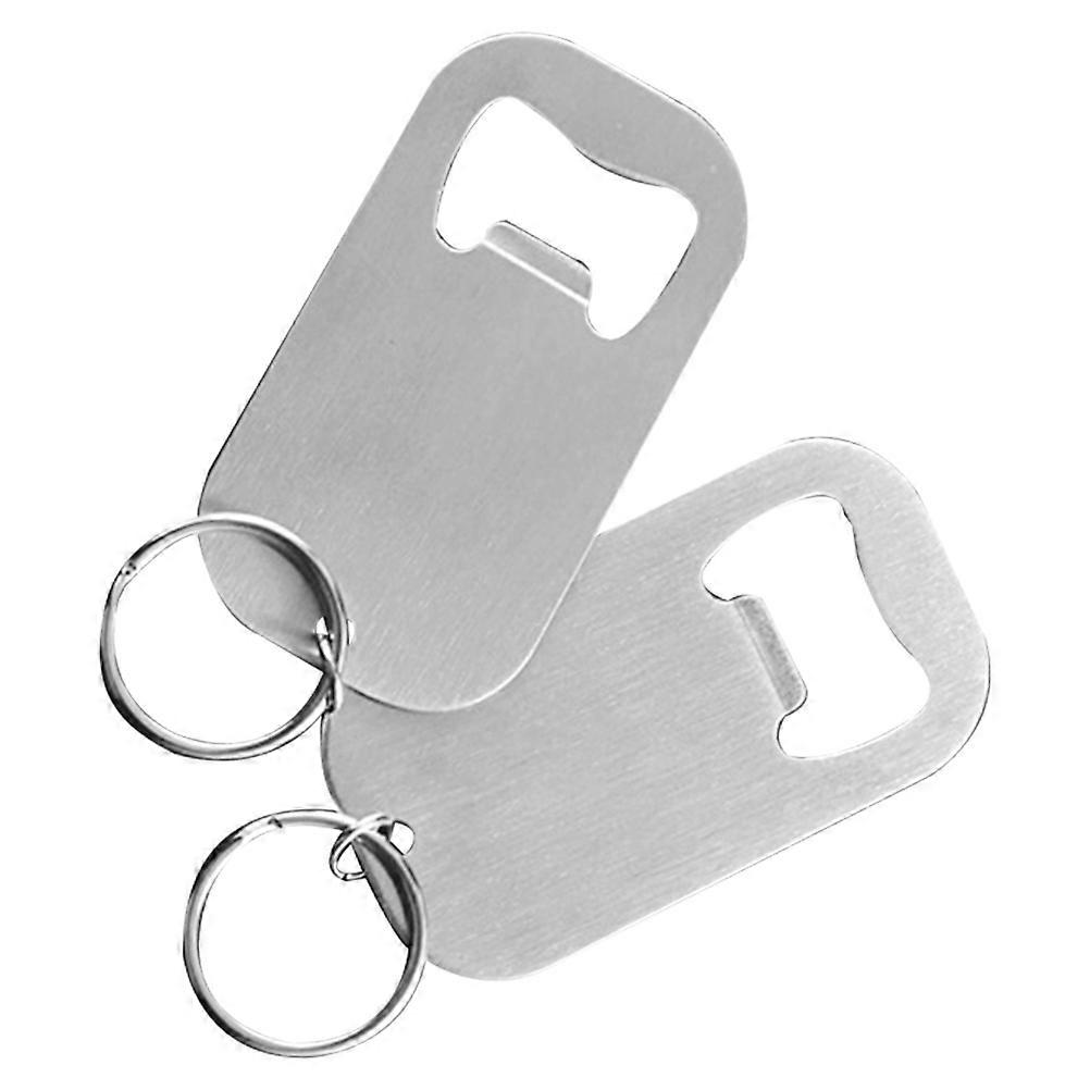 Generic 2 Pack Keychain Bottle Opener for and Beverages – Compact, Portable, Efficient for Home Bar, Kitchen, and Outdoor Use