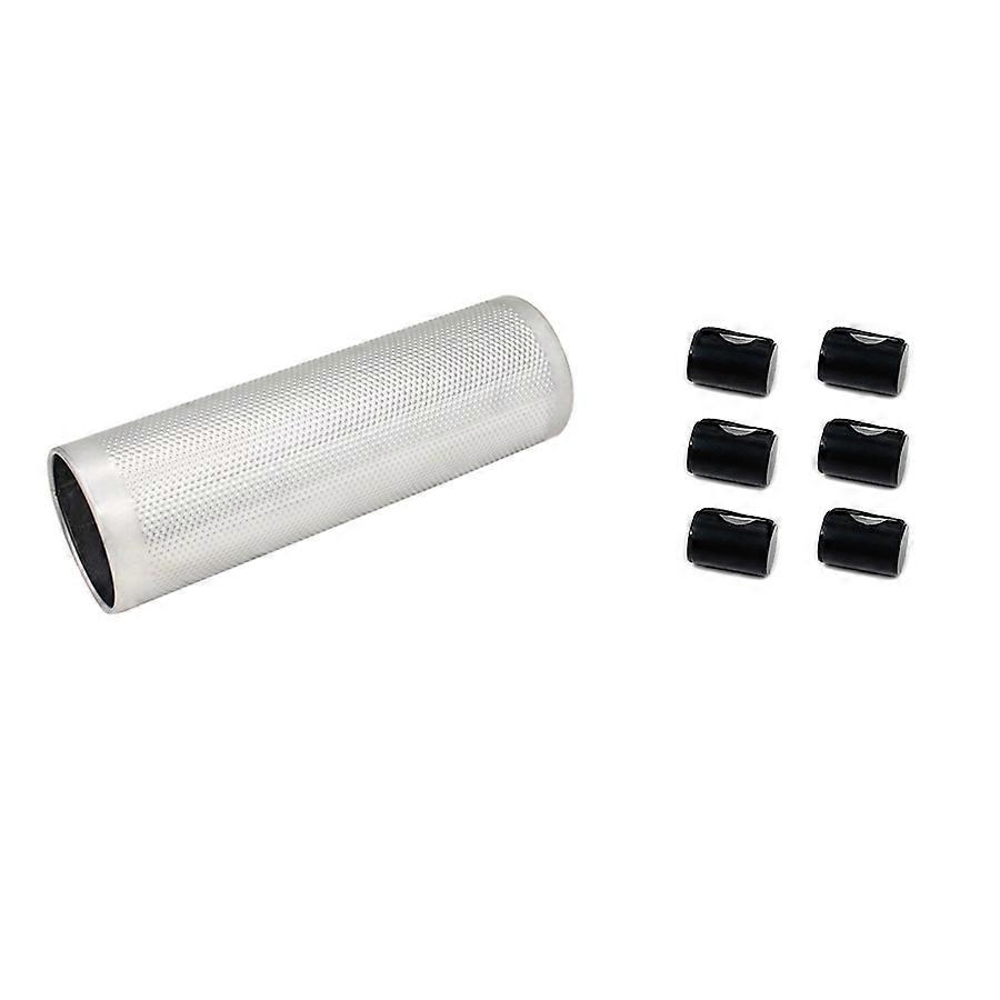 1set Guiro with Scraper Latin Merengue & 6 Pcs Rhythm Finger Shaker Music Finger Rhythm Sand Shakers