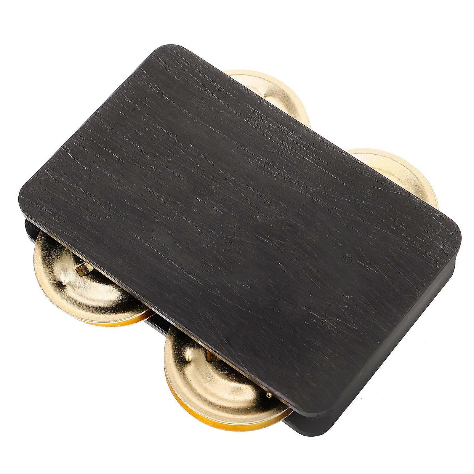 Black Cajon Tambourine with Sticky Design for Home Percussion Instrument Accessories Fits Well on