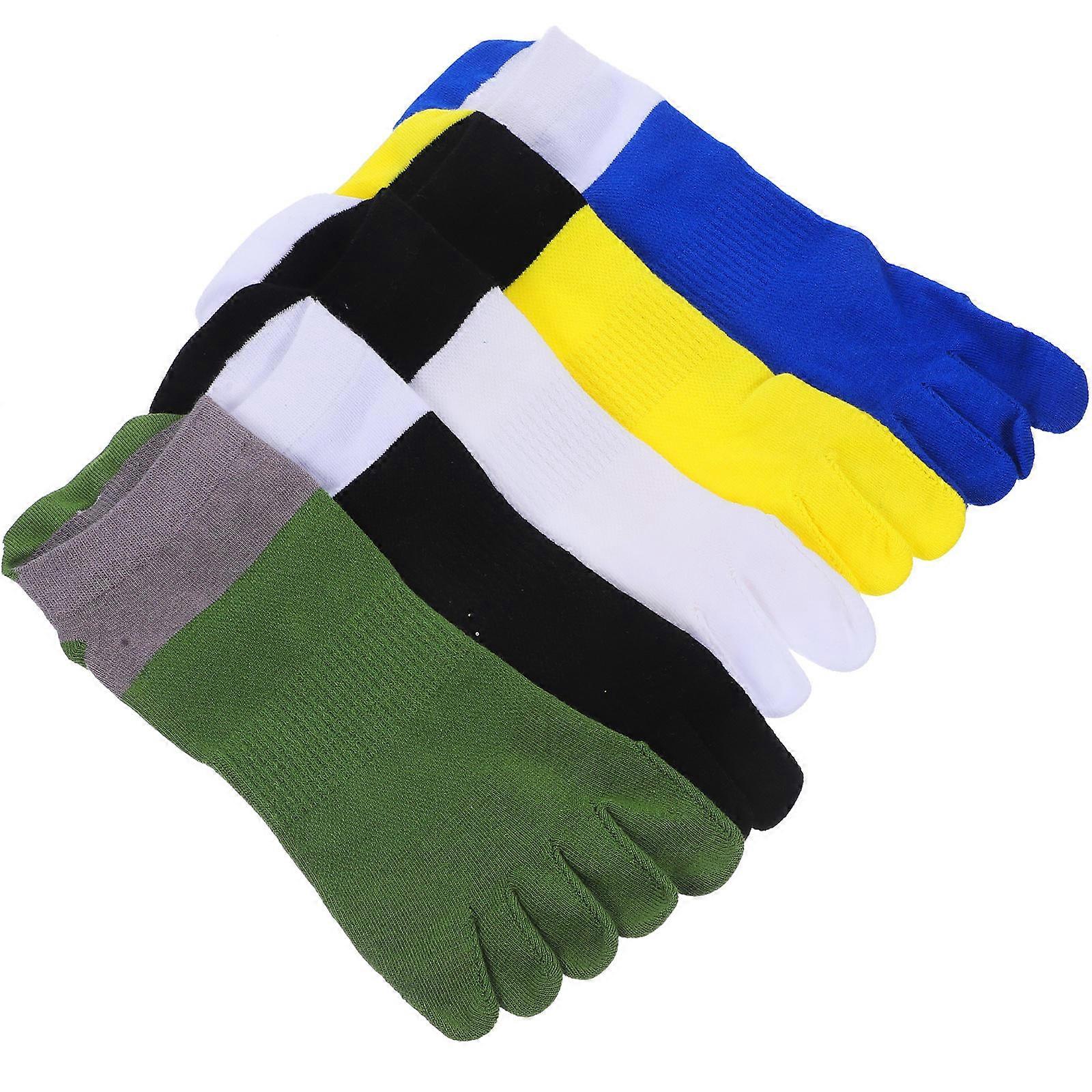 Cotton Socks for Men with Five Toes Design Breathable and Comfortable for Sports and Daily Use Assorted Color