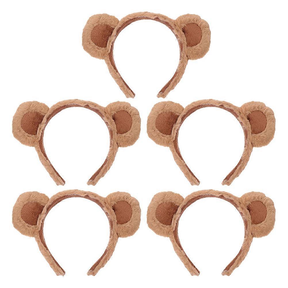 Soft Plush Bear Ears Headband – Lightweight Fuzzy Animal Costume Accessory for Dress Up, Halloween, Valentine’s Day, Christmas, and Travel – Non Slip